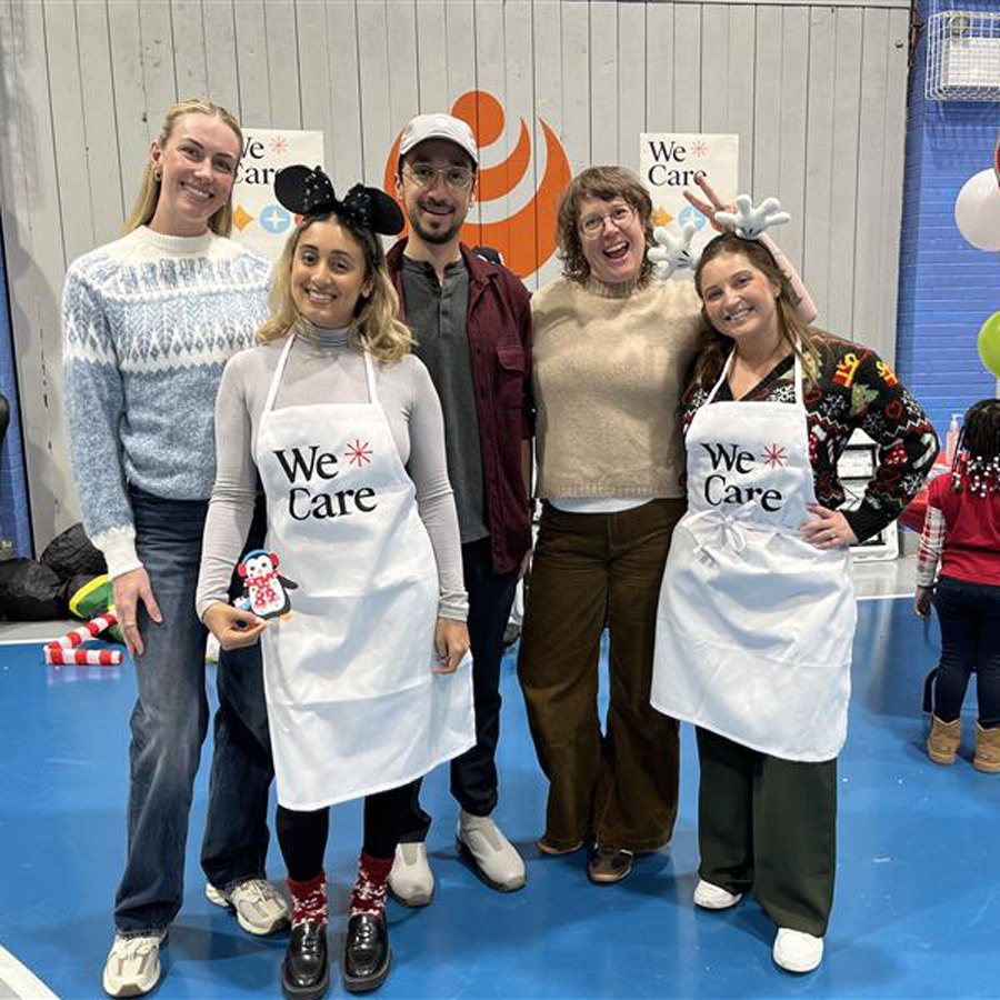 HOK New York team members at We Care holiday event