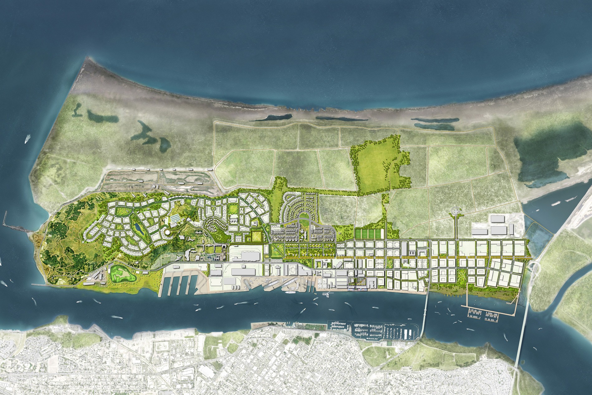 Mare Island conceptual plan site rendering