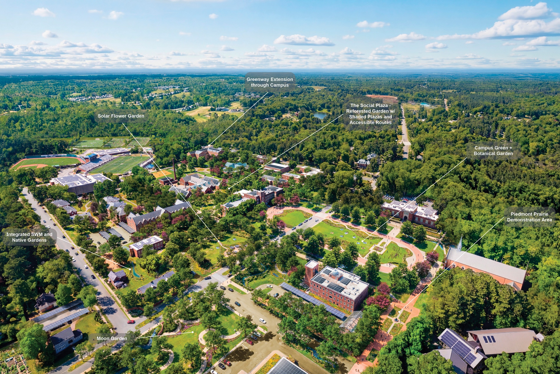 HOK Catawba College aerial plan