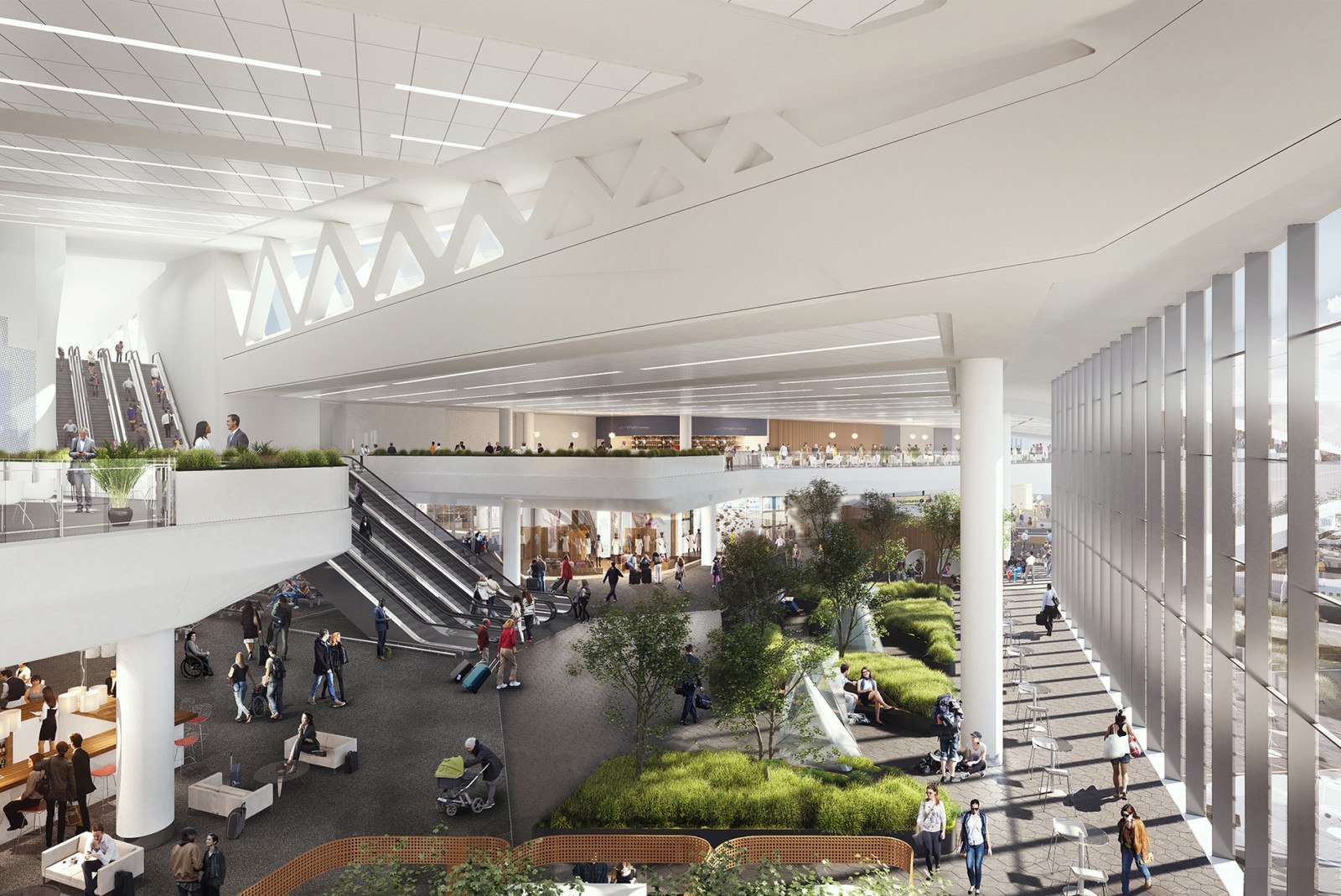 LGA new terminal B interior