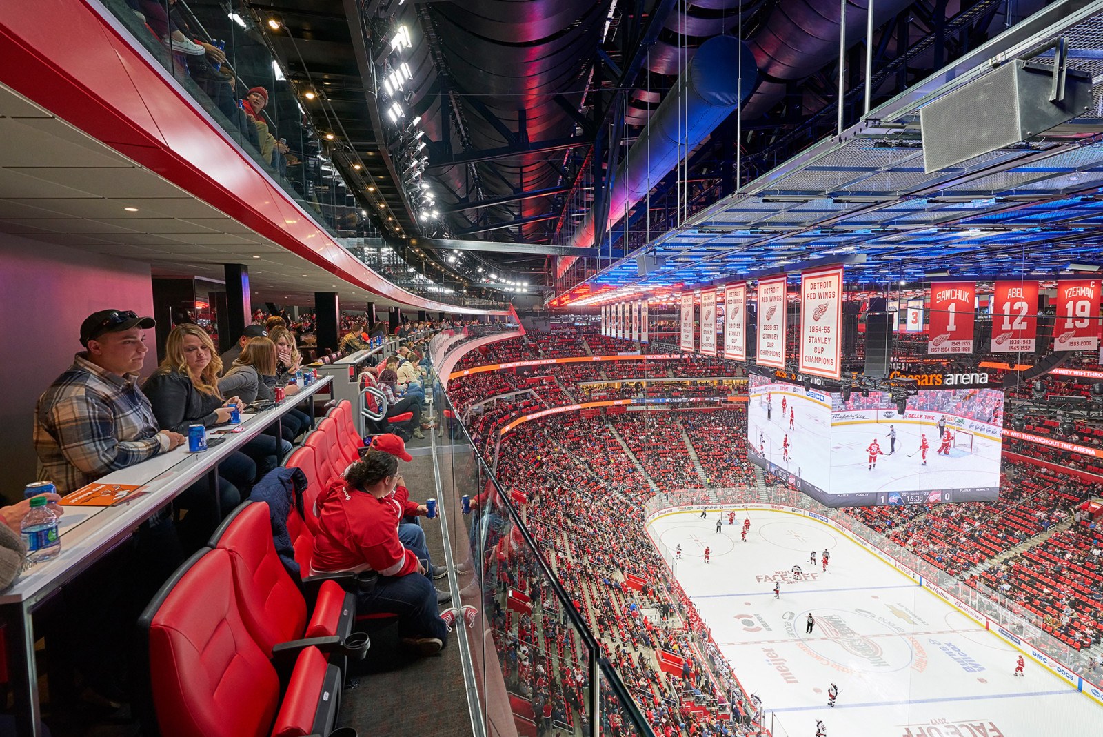 Seat view reviews from little caesars arena, home of Detroit Pistons,  Detroit Red Wings