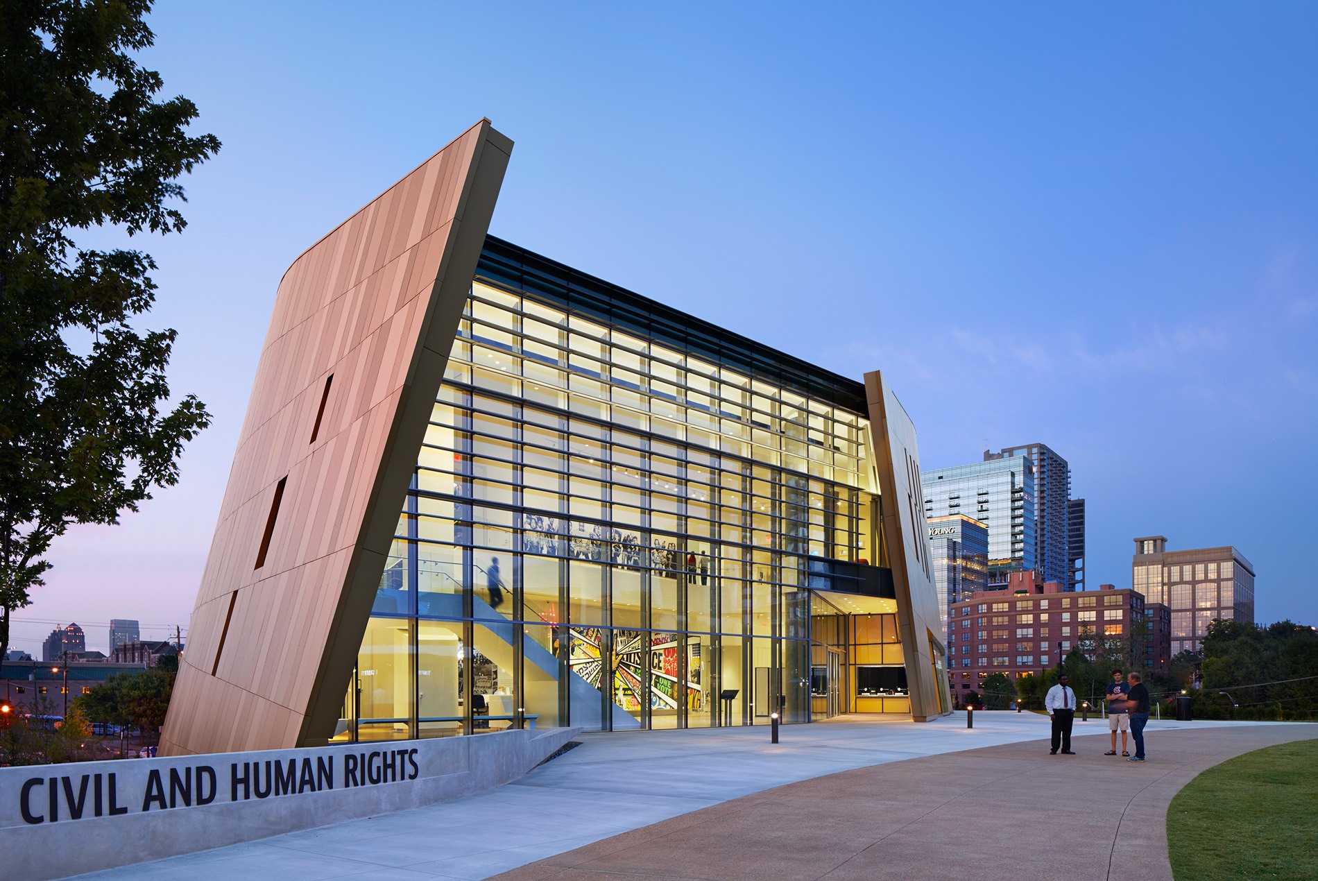 National Center for Civil and Human Rights Exterior Evening 01 1900