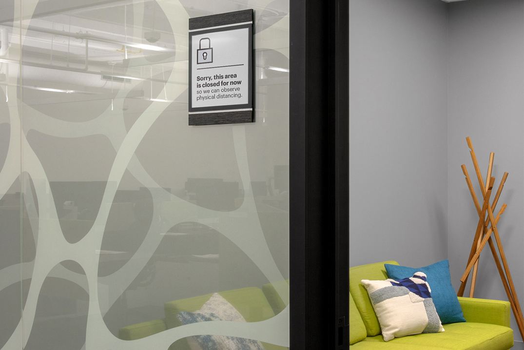 Window Signage New Signage for the COVID-Era Workplace