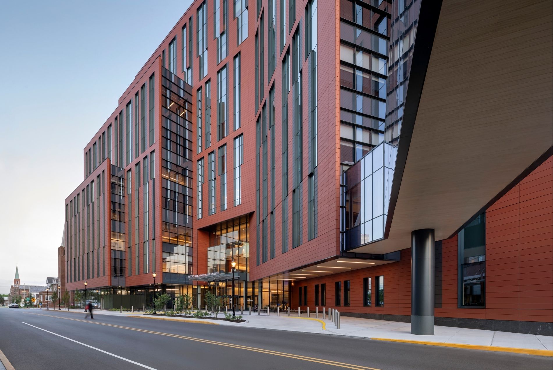 Jack & Sheryl Morris Cancer Center exterior entrance