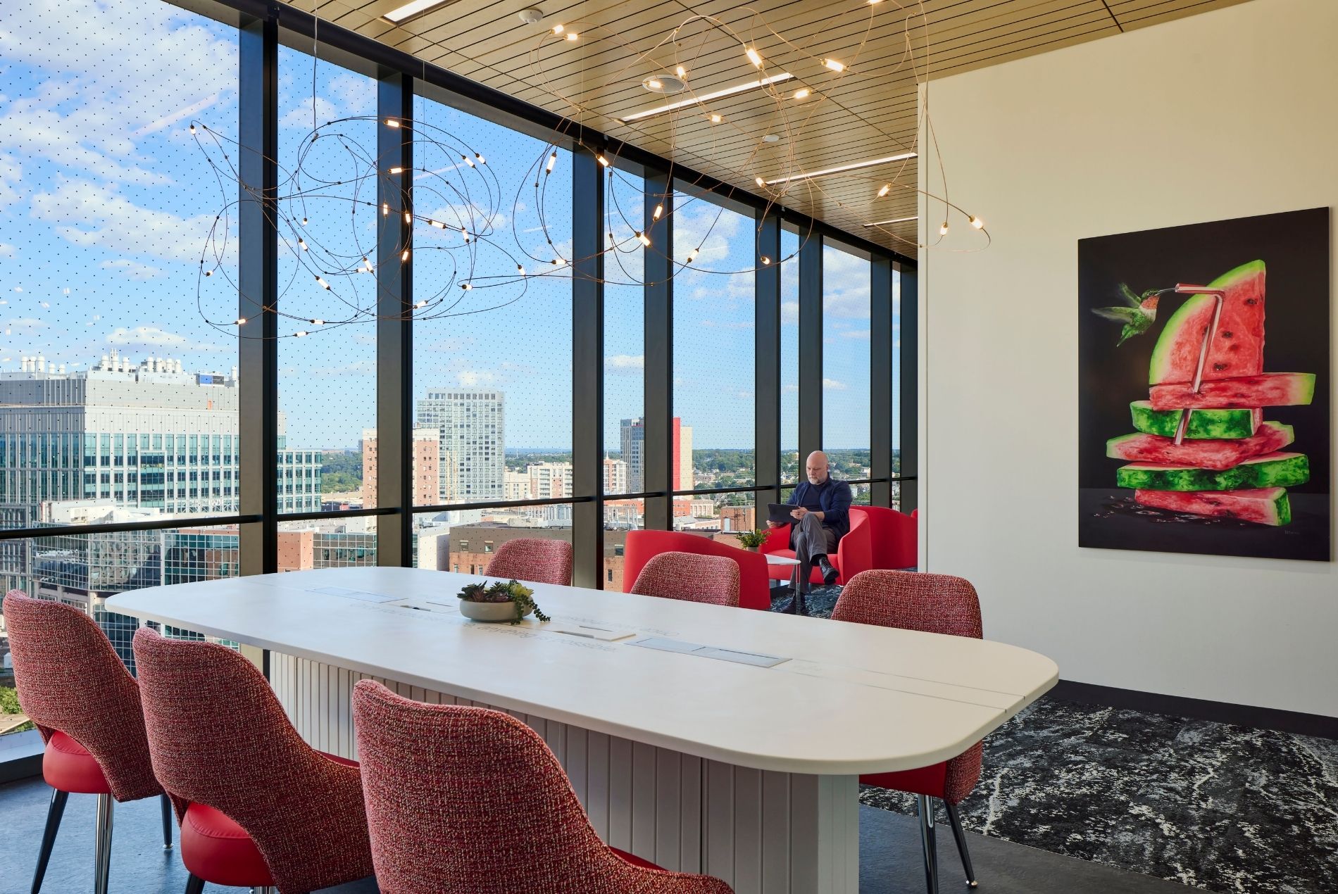 Jack & Sheryl Morris Cancer Center interior lounge