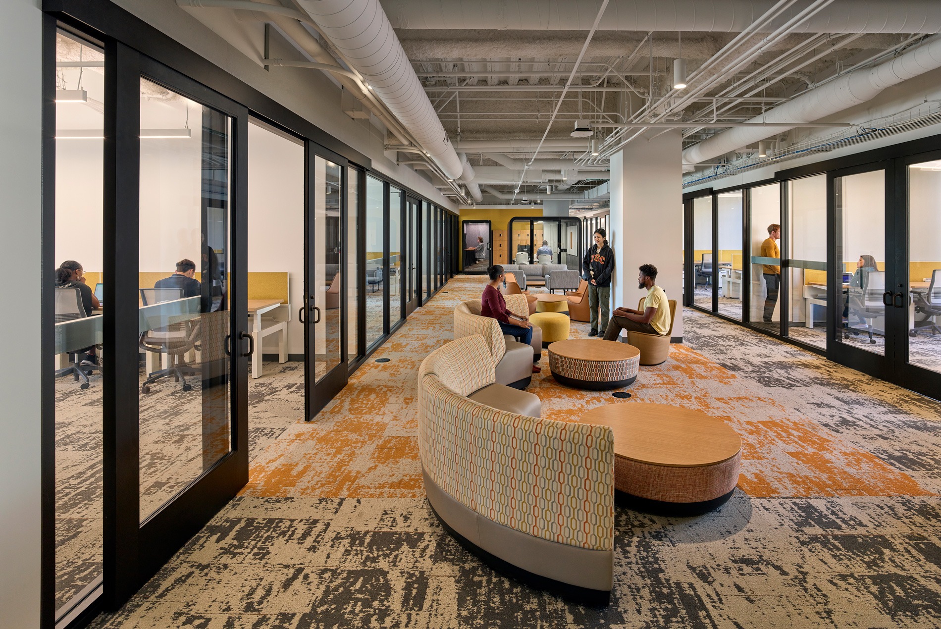 Collaboration spaces and classrooms at the USC Viterbi School of Engineering Dr. Allen and Charlotte Ginsburg Human-Centered Computation Hall