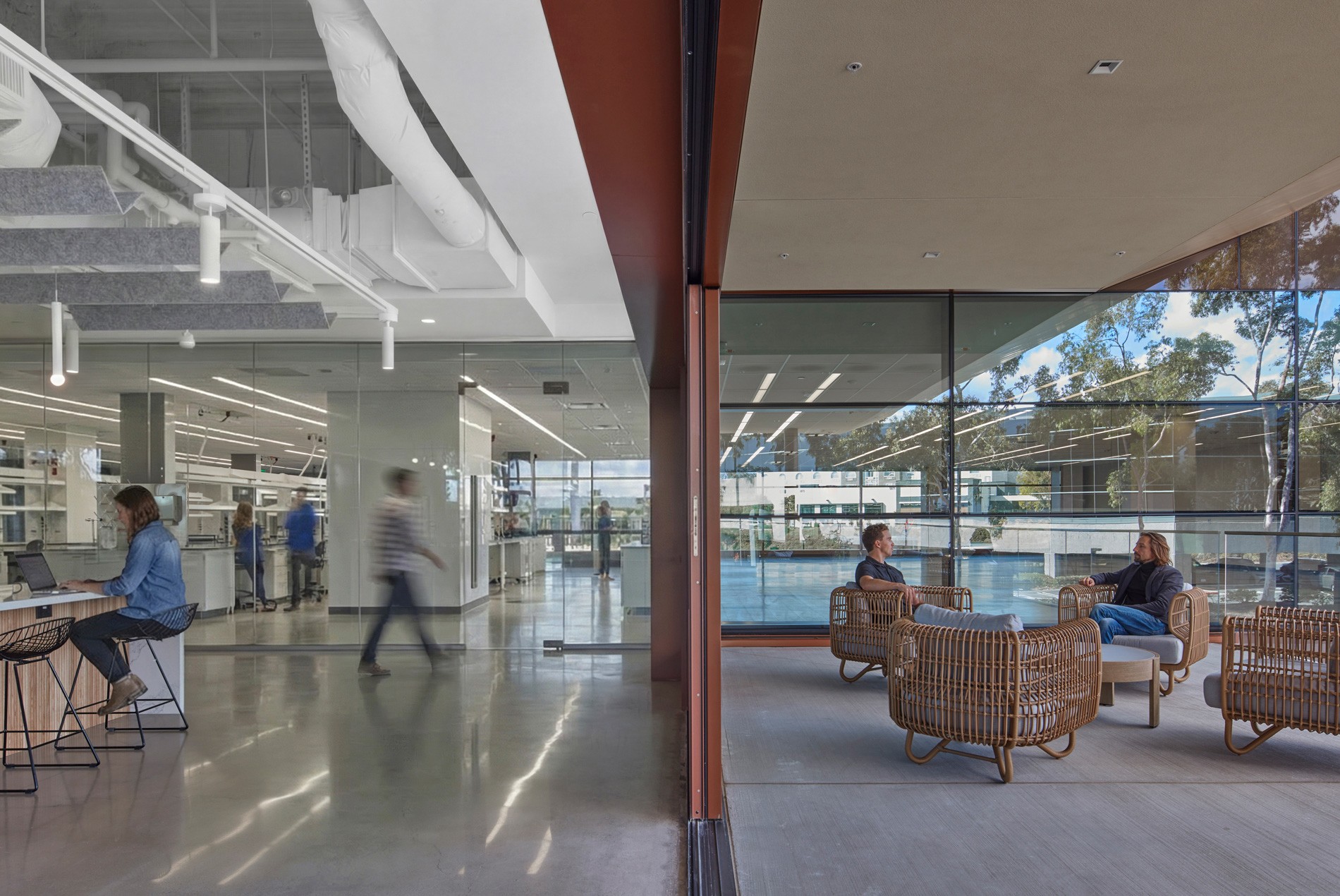 HOK-designed Longfellow BioTerra life sciences laboratory and office building in San Diego, California.