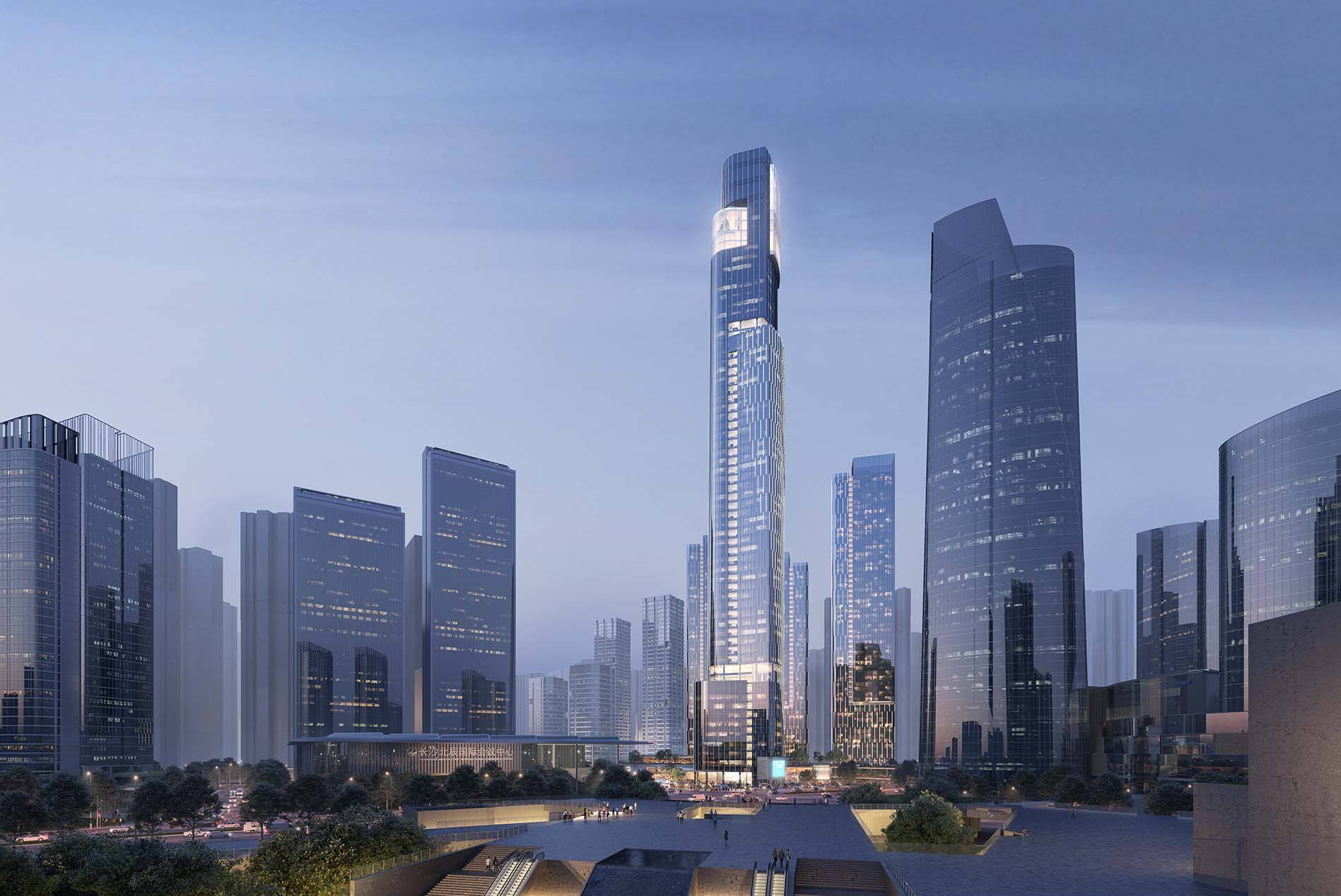HOK tall building design changsha China Tower architect