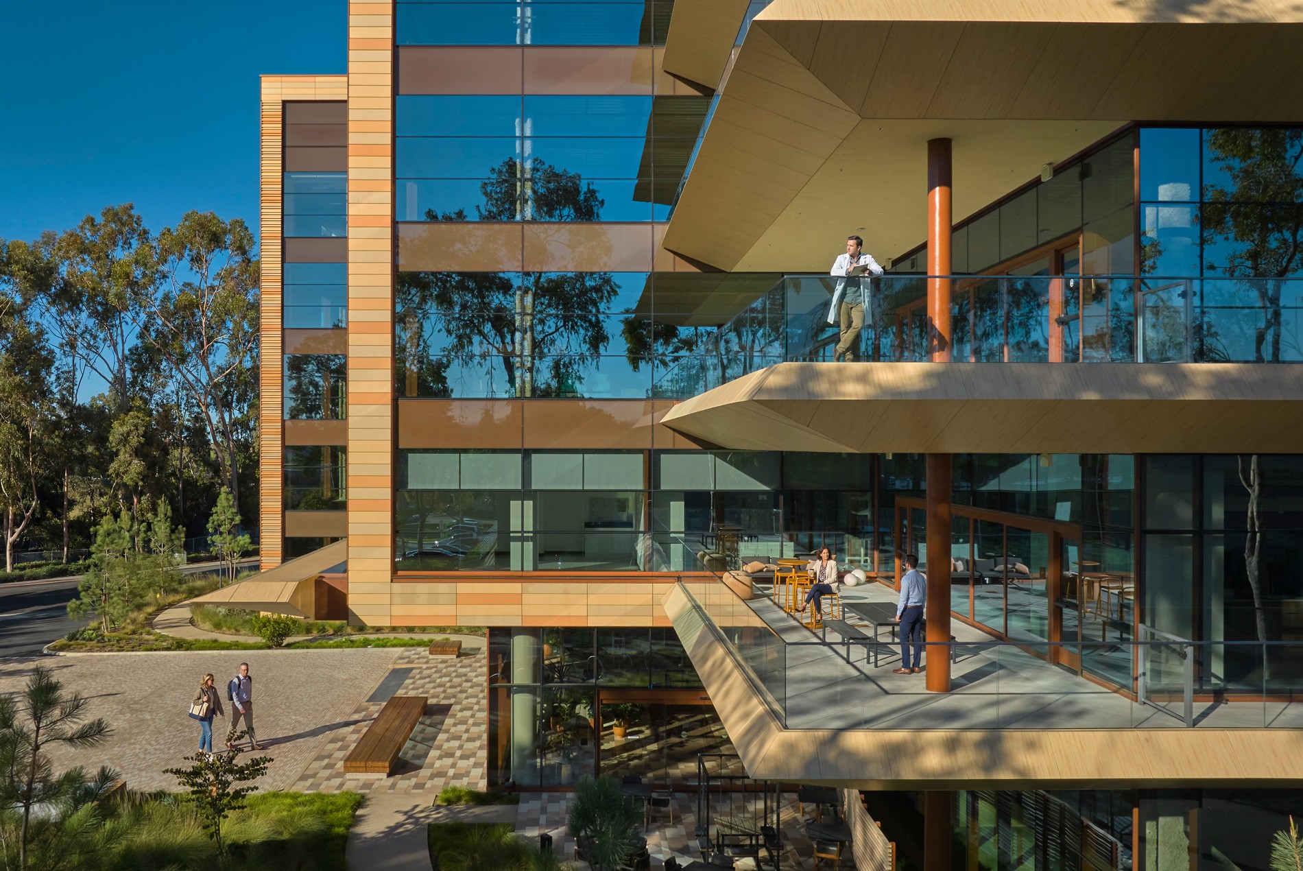 HOK-designed Longfellow BioTerra life sciences laboratory and office building in San Diego, California.