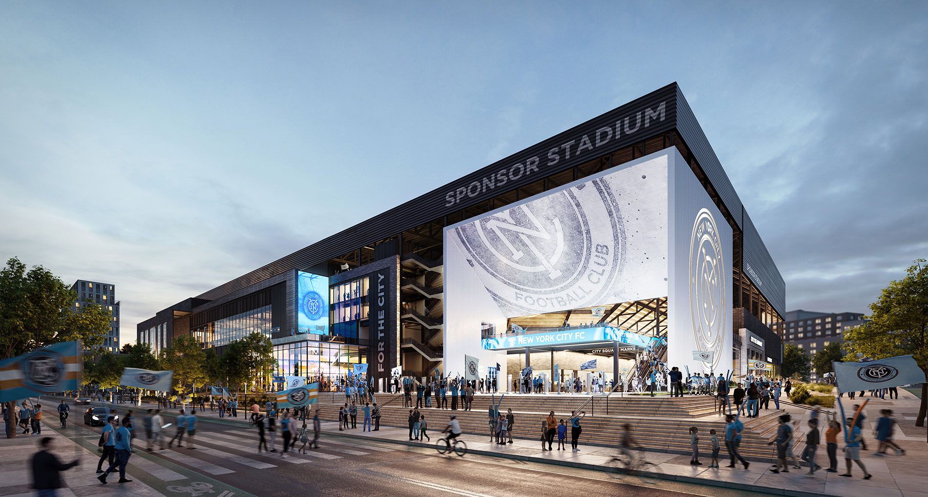 Renderings Revealed of New York City FC's New Stadium and Residential