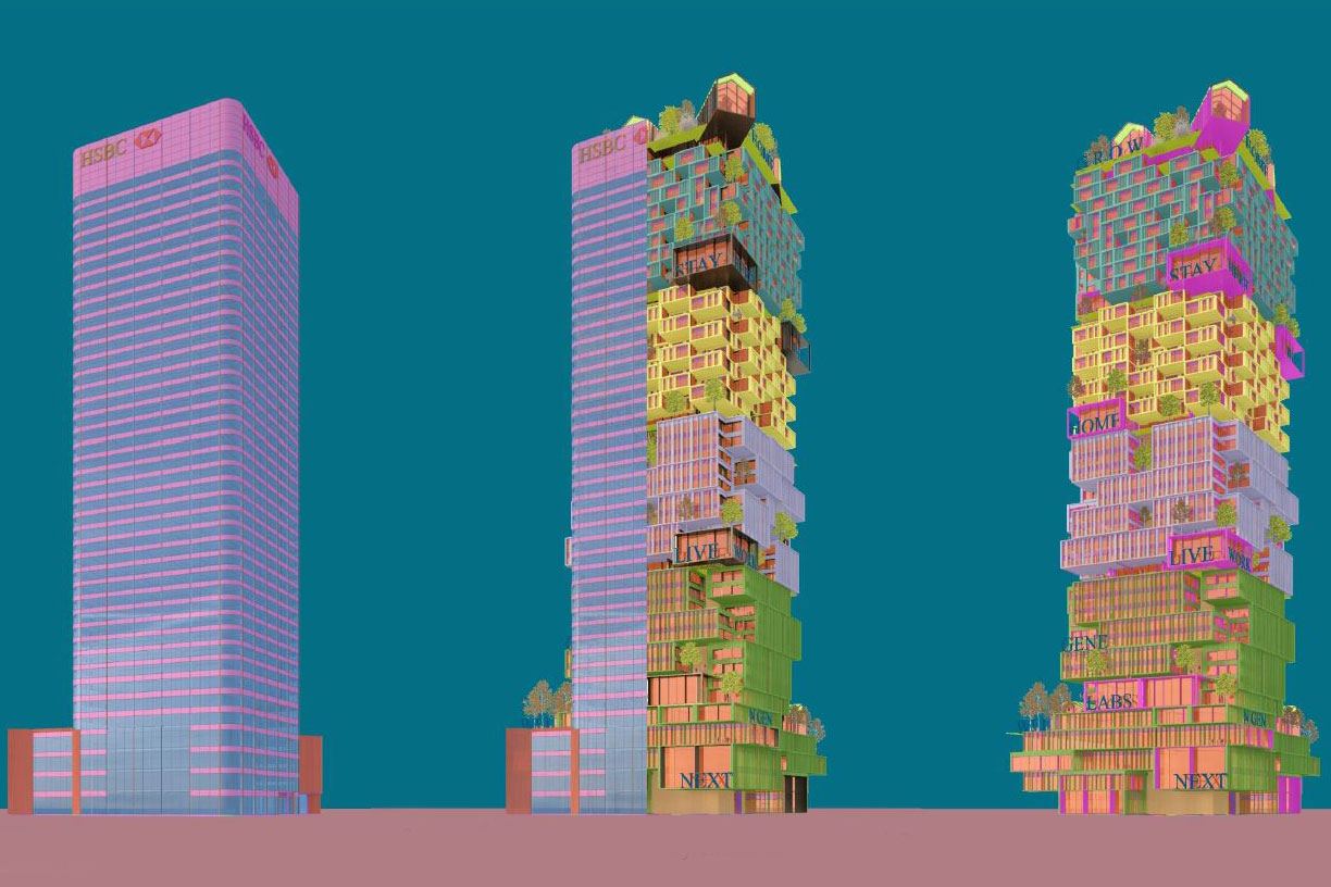 Retrofitting Office Towers As Vertical Neighborhoods HOK