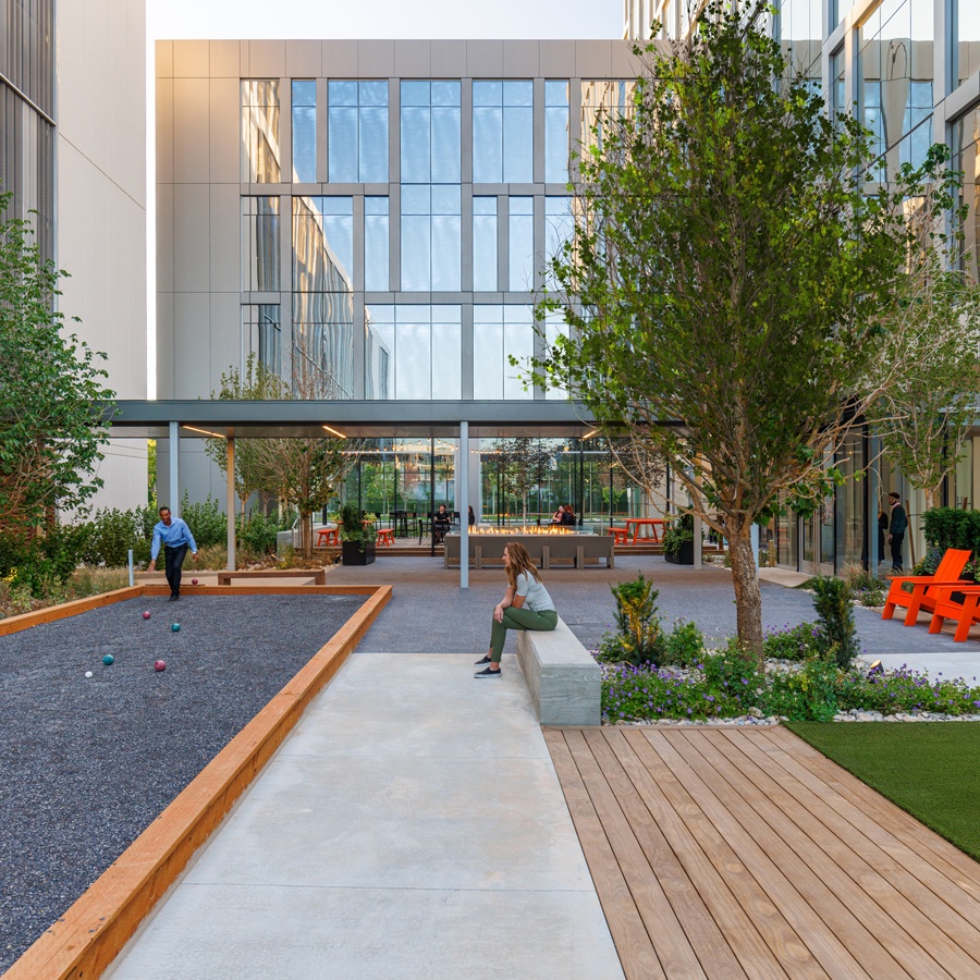 HOK-designed 650 Main Building and landscaping in Salt Lake City, Utah