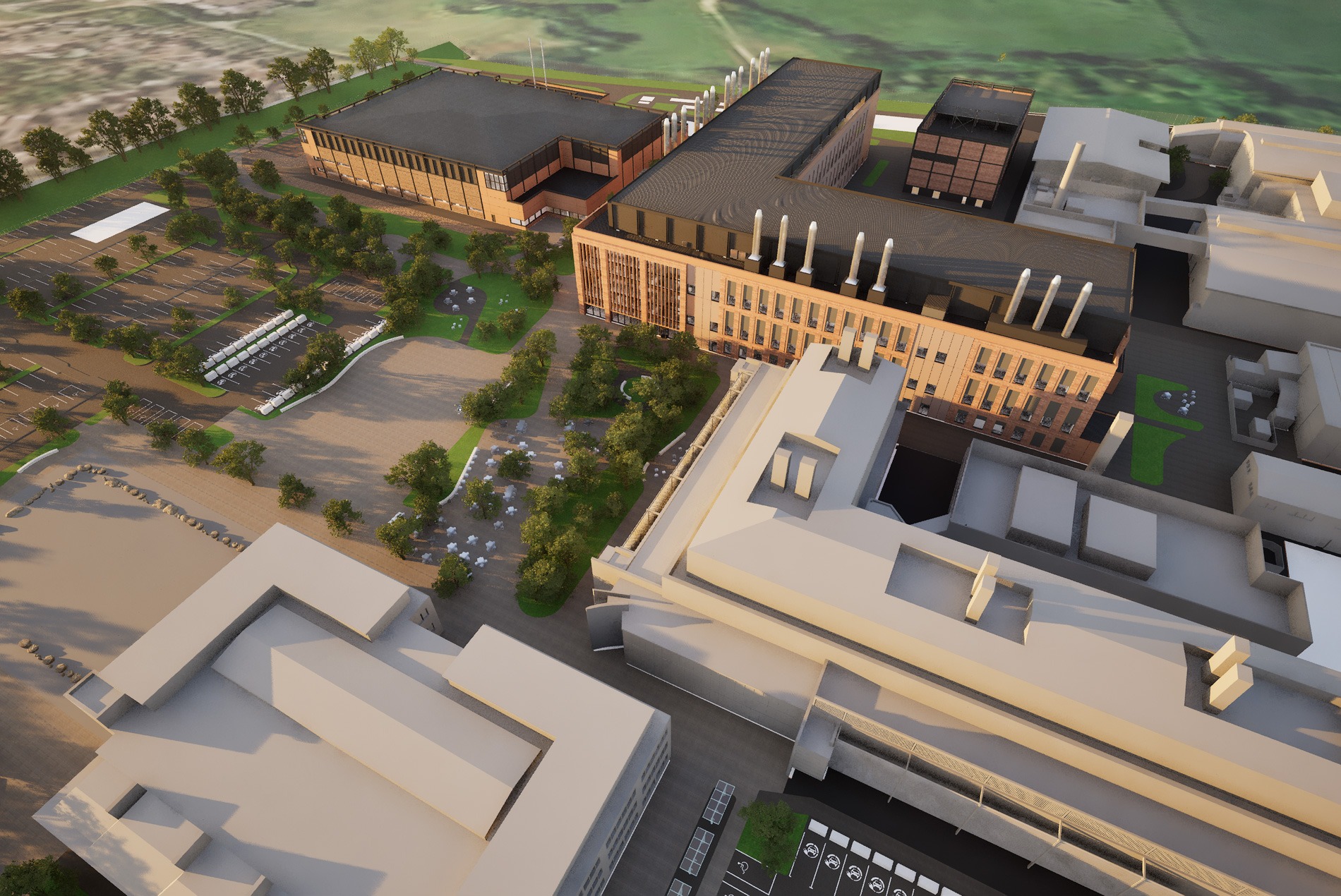 UK DEFRA - National Biosecurity Centre aerial rendering