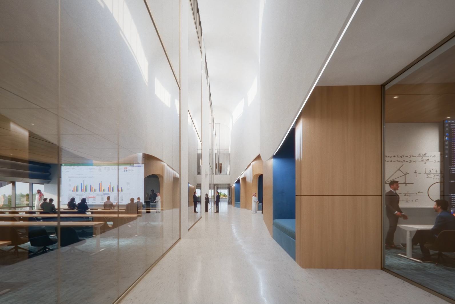 King Abdullah Petroleum Studies and Research Center School of Public Policy interior rendering