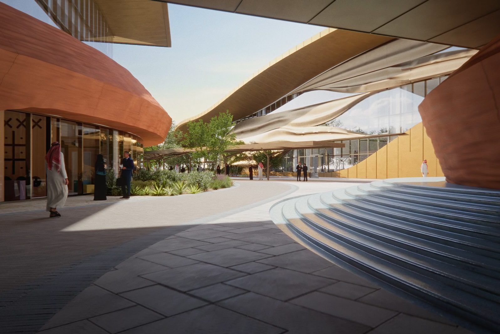 King Abdullah Petroleum Studies and Research Center School of Public Policy exterior rendering