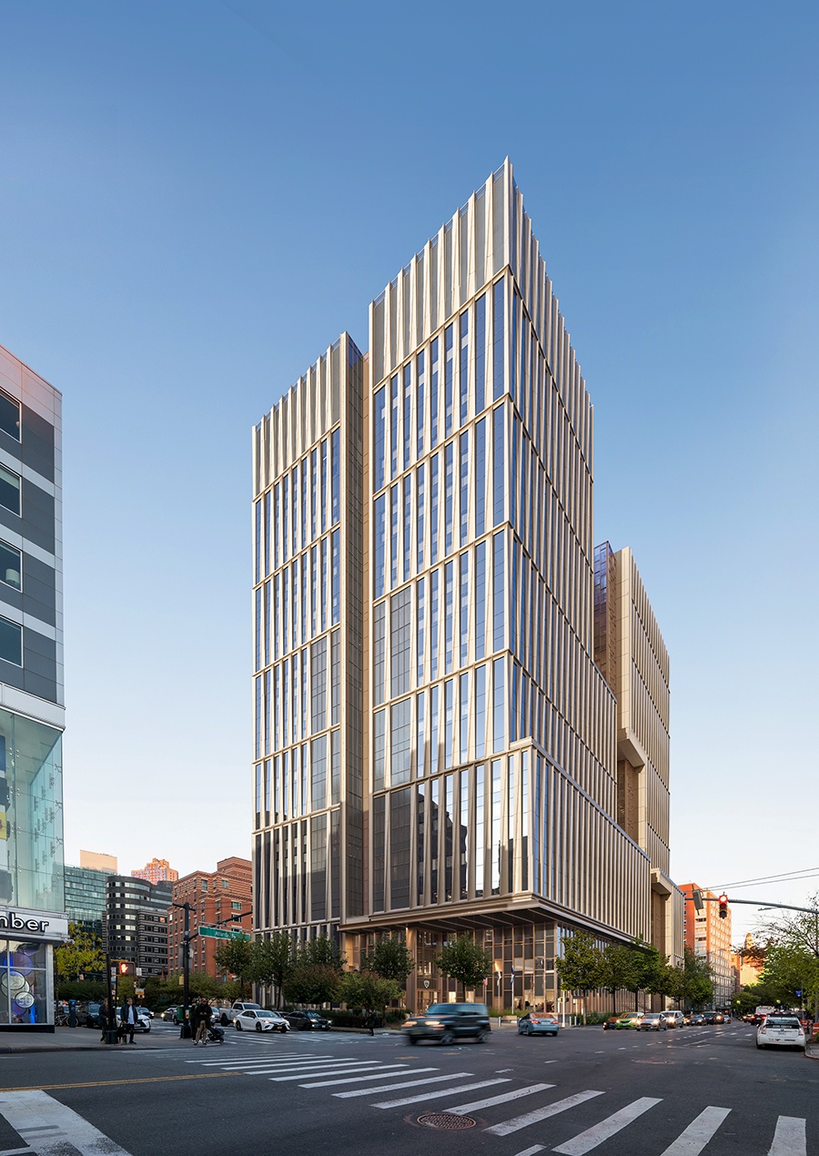 Exterior rendering of the Borough Based Jails Brooklyn Facility designed by HOK