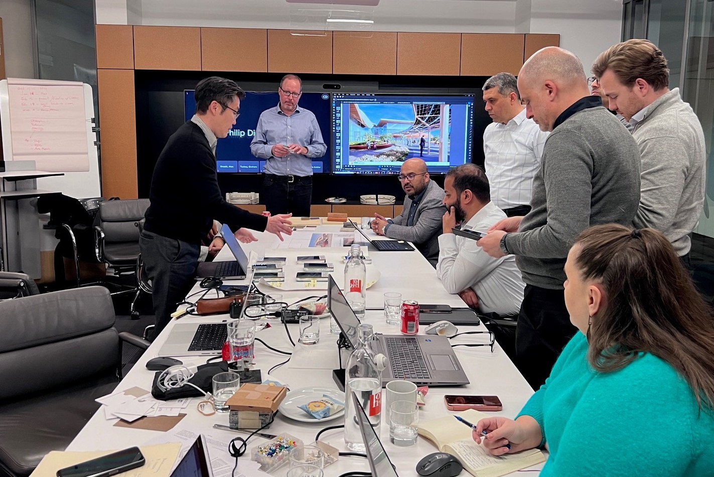 Design charette for the KAPSARC School of Public Policy Riyadh Saudi Arabia designed by HOK