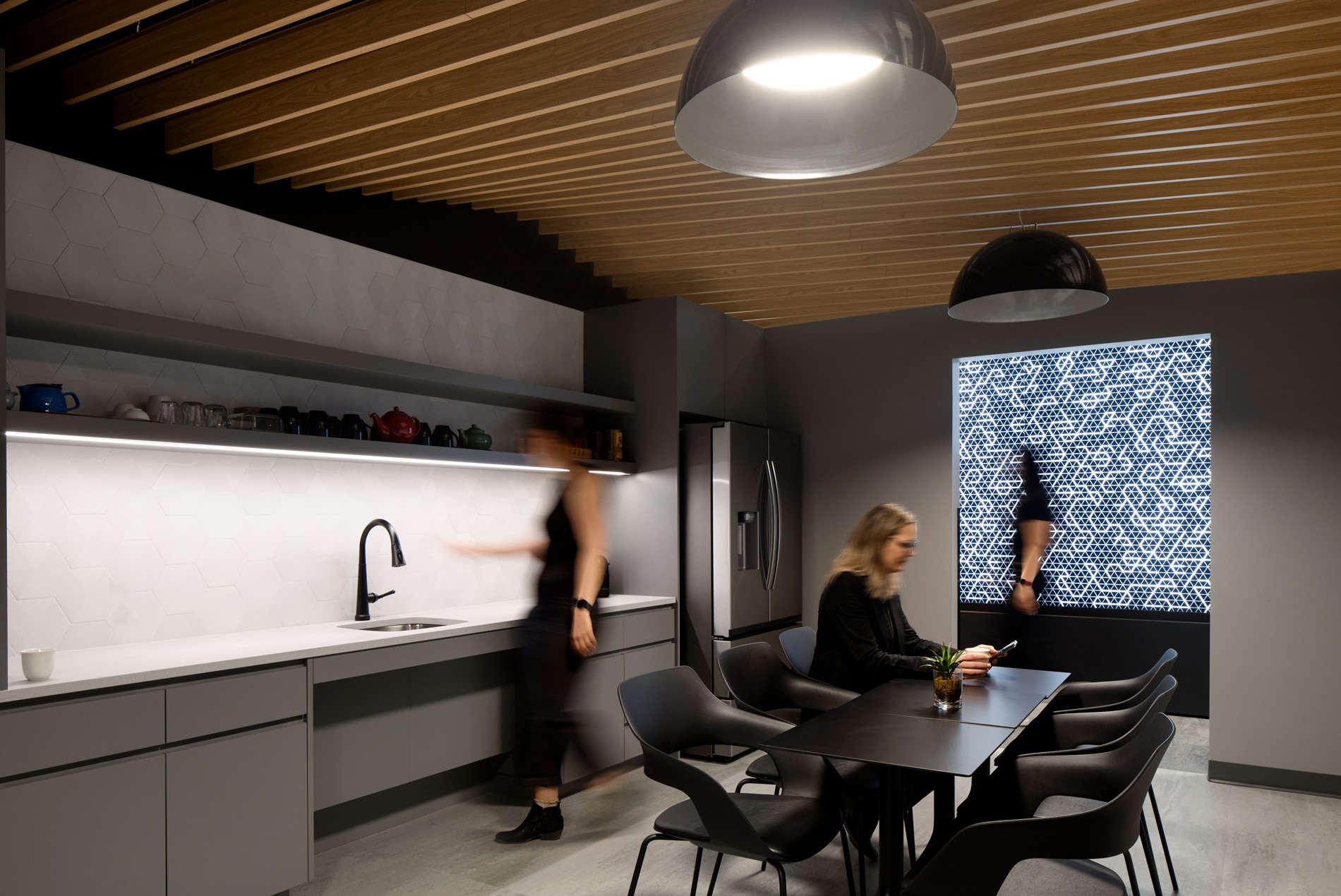 The cafe at the University of Ottawa's Cyber Range is strategically placed next to the reception area.