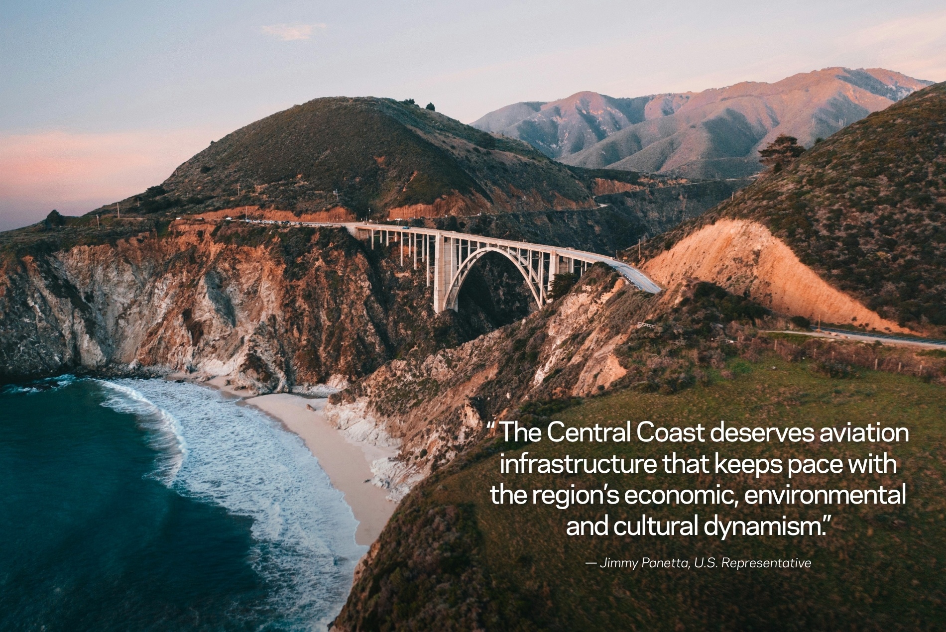 Shot of Monterey California with a quote