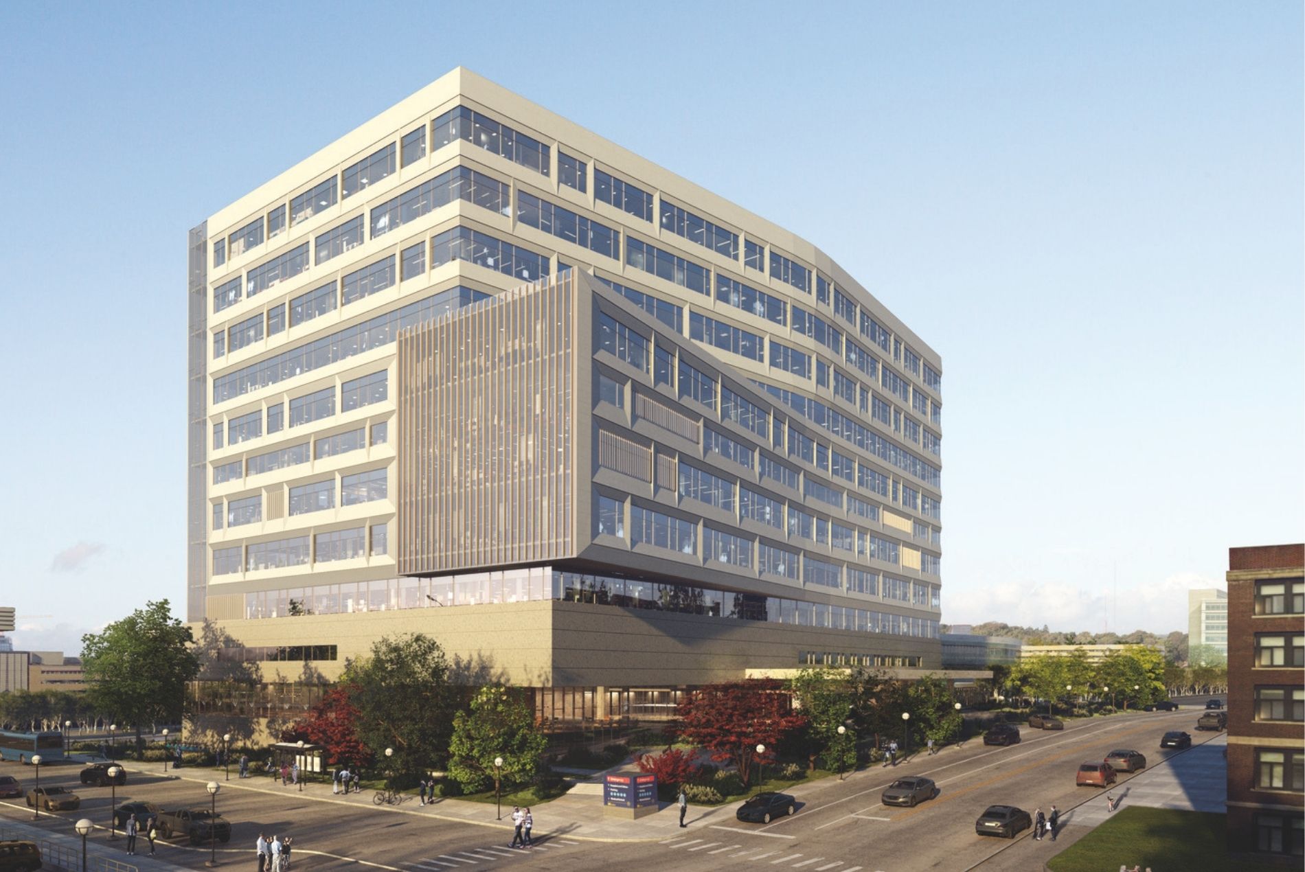 University of Michigan Health D. Dan and Betty Kahn Health Care Pavilion exterior