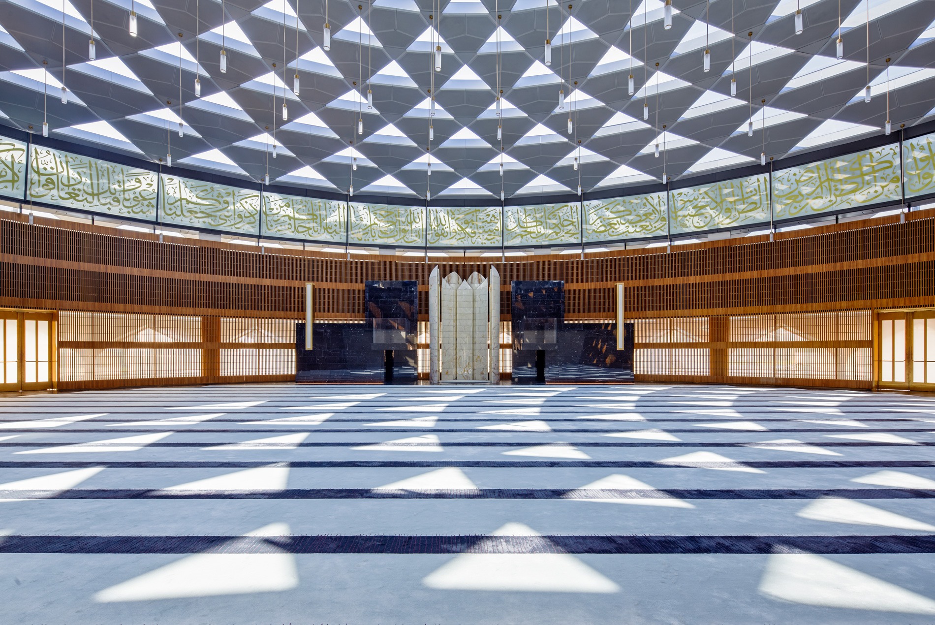 Public mosque at the HOK-designed Hamad International Airport