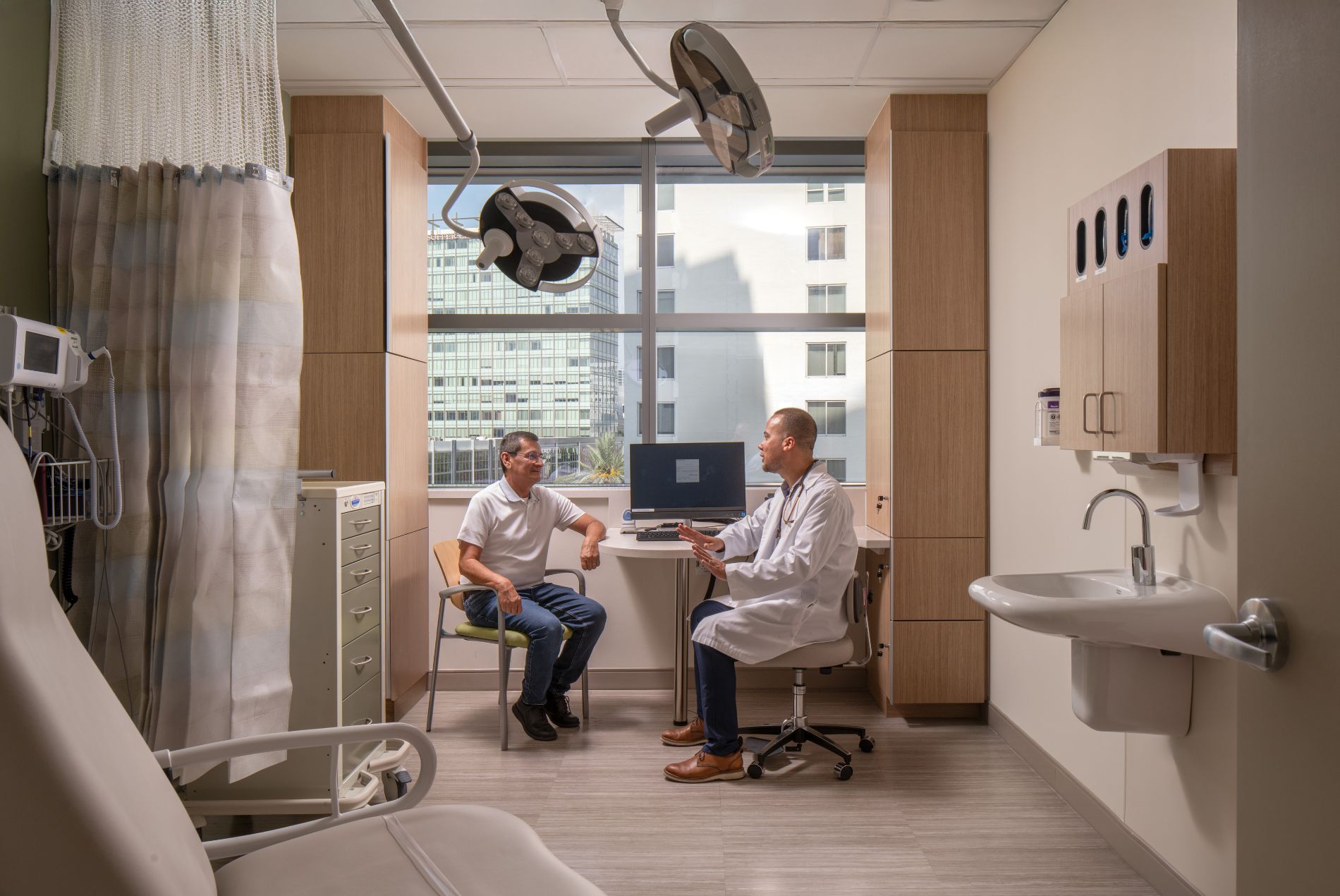 University of Miami Griffin Cancer Research Building interior exam room