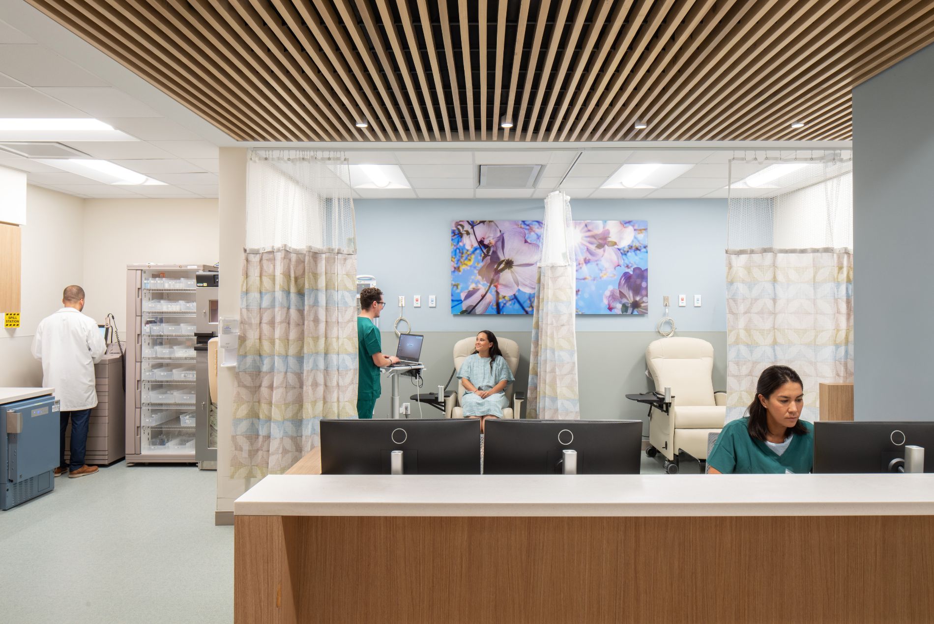 University of Miami Griffin Cancer Research Building imaging nurses station