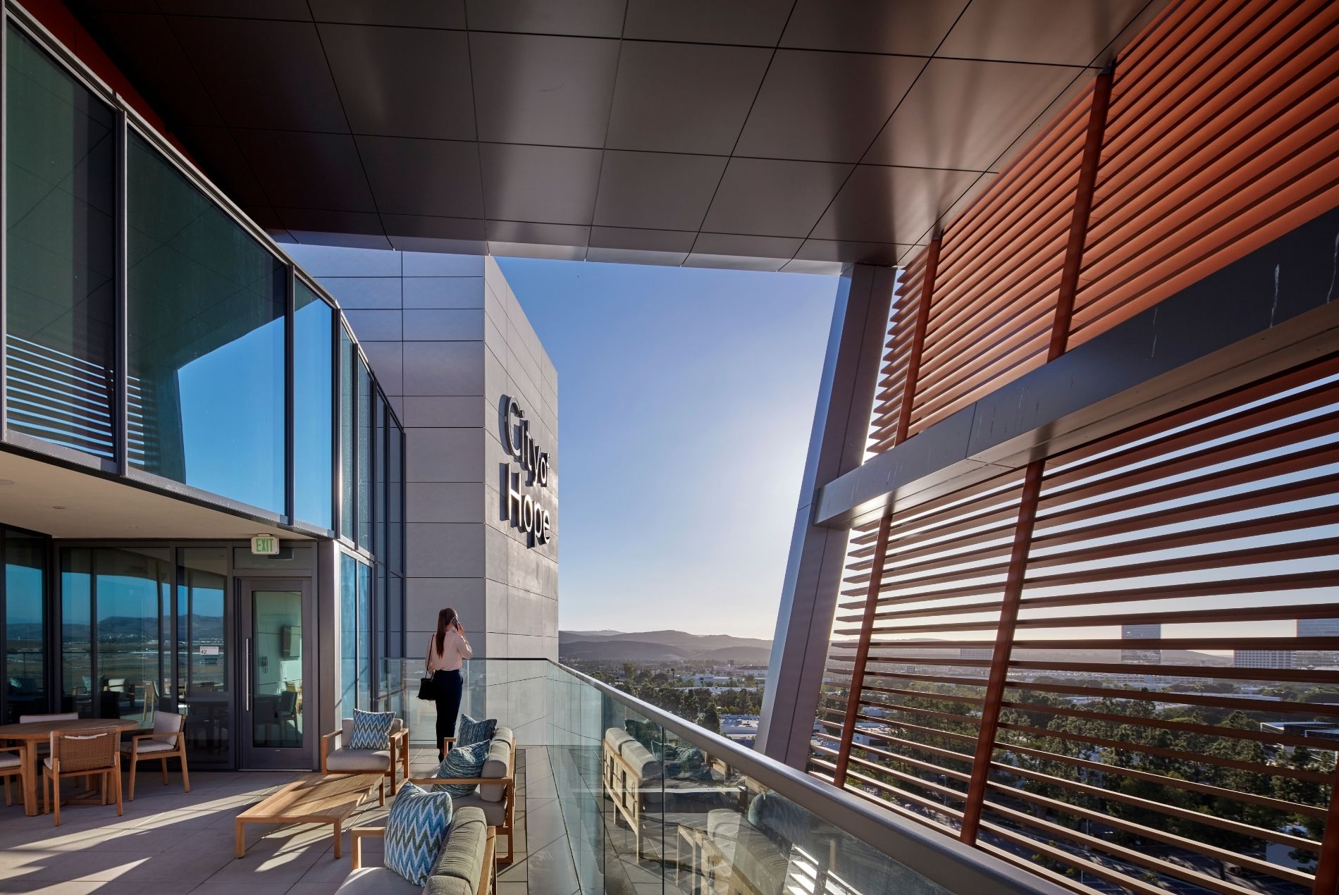 City of Hope Orange County exterior terrace