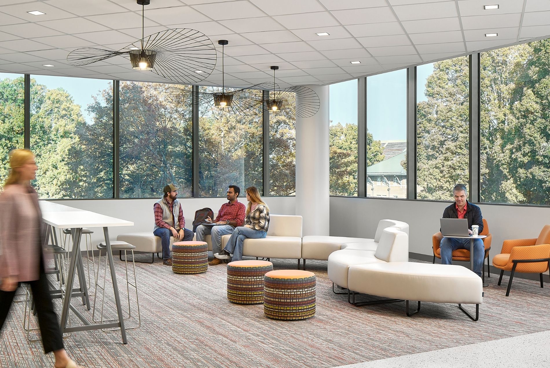 Clemson Advanced Materials Innovation Complex seating