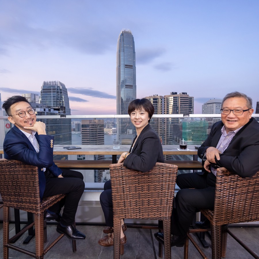 HOK Shanghai office employees celebrating at HOK's 40th anniversary of its Asia Pacific offices.