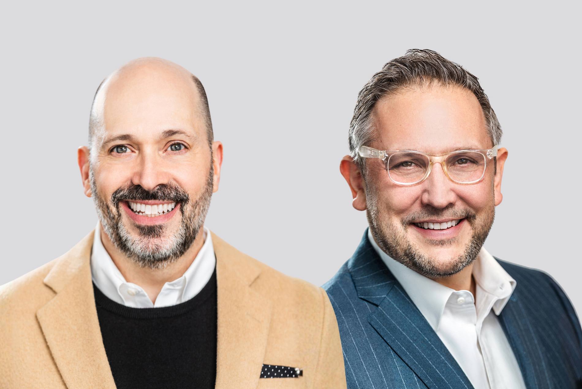 Headshot of Tom Polucci and Chris Laul