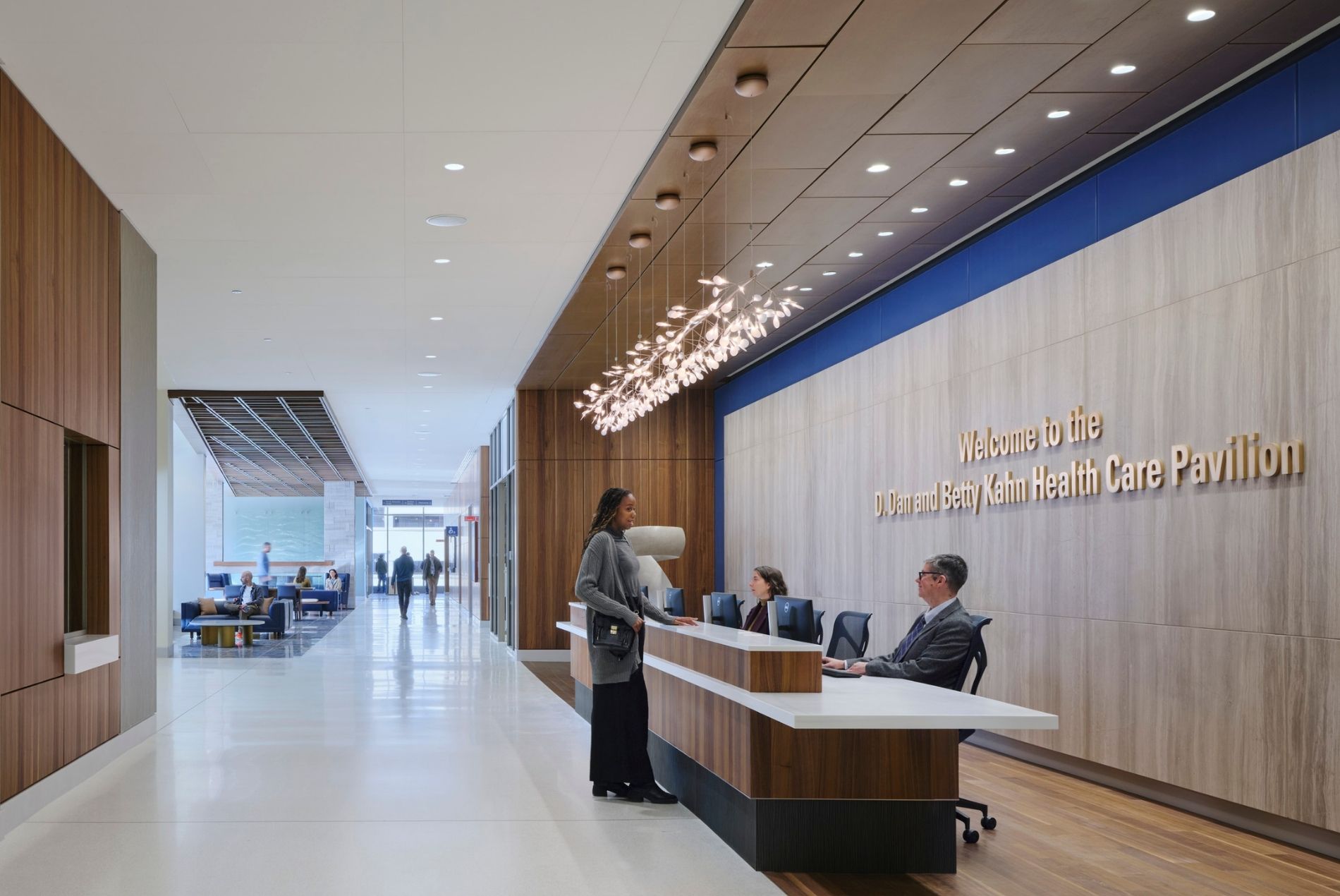 University Of Michigan Medicine D. Dan And Betty Kahn Health Care Pavilion Interior Main Lobby Reception Desk