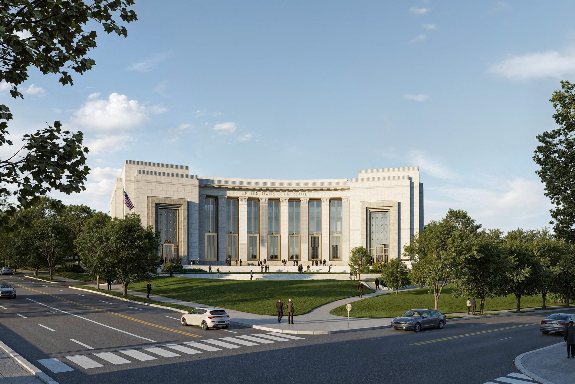 HOK-designed Chattanooga Courthouse for the U.S. General Services Administration