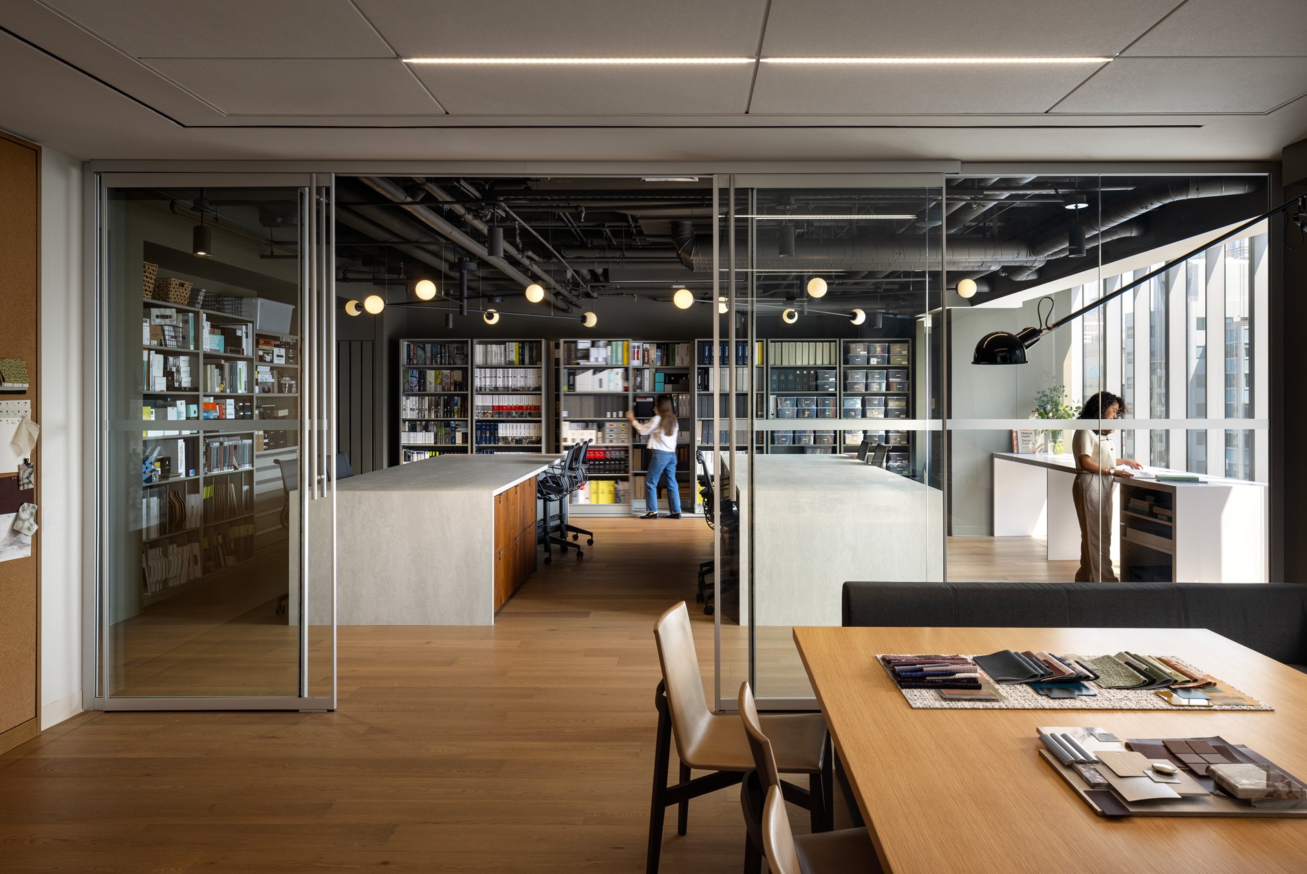 Interiors library at HOK's Toronto studio