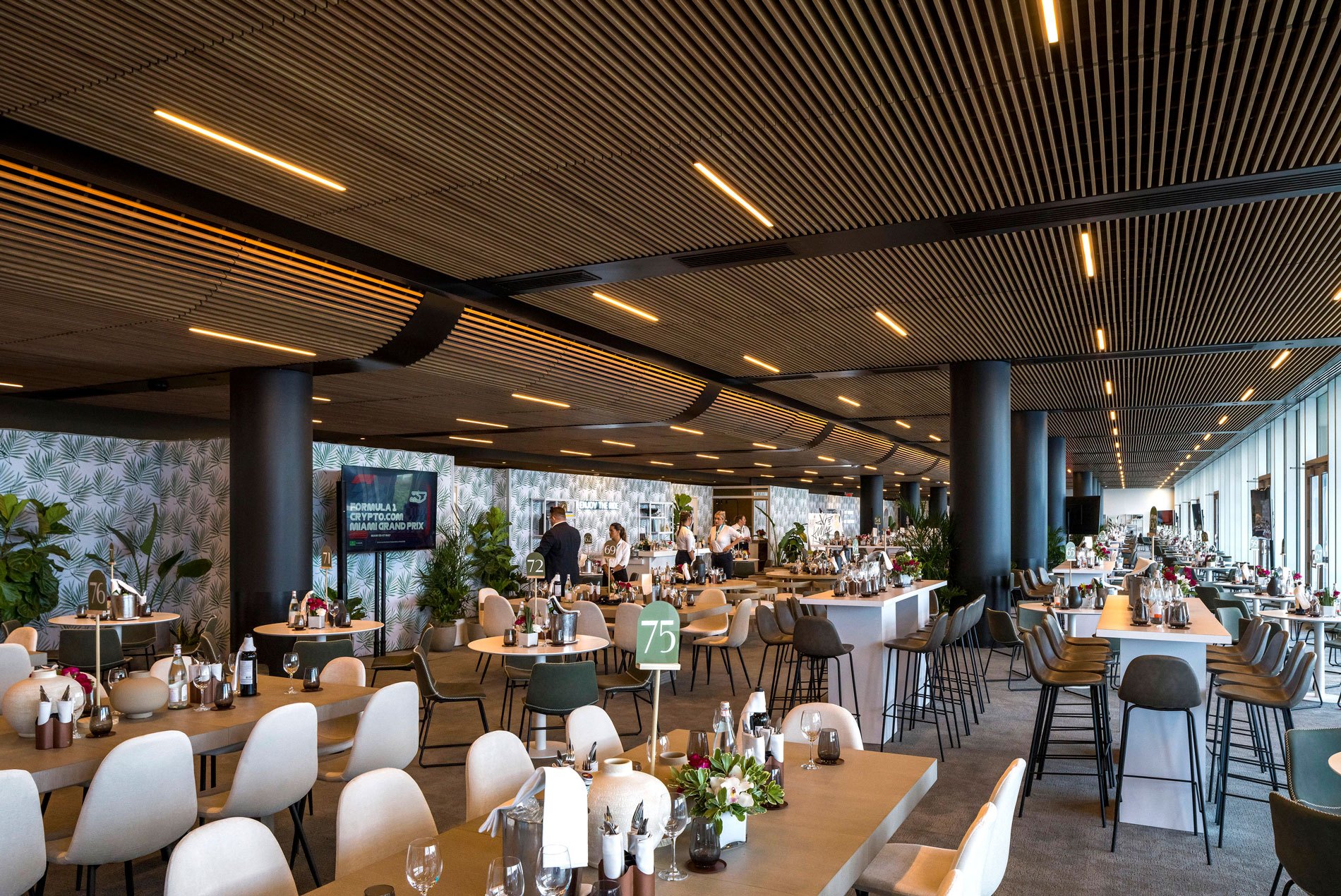 Miami F1 Grand Prix dining space