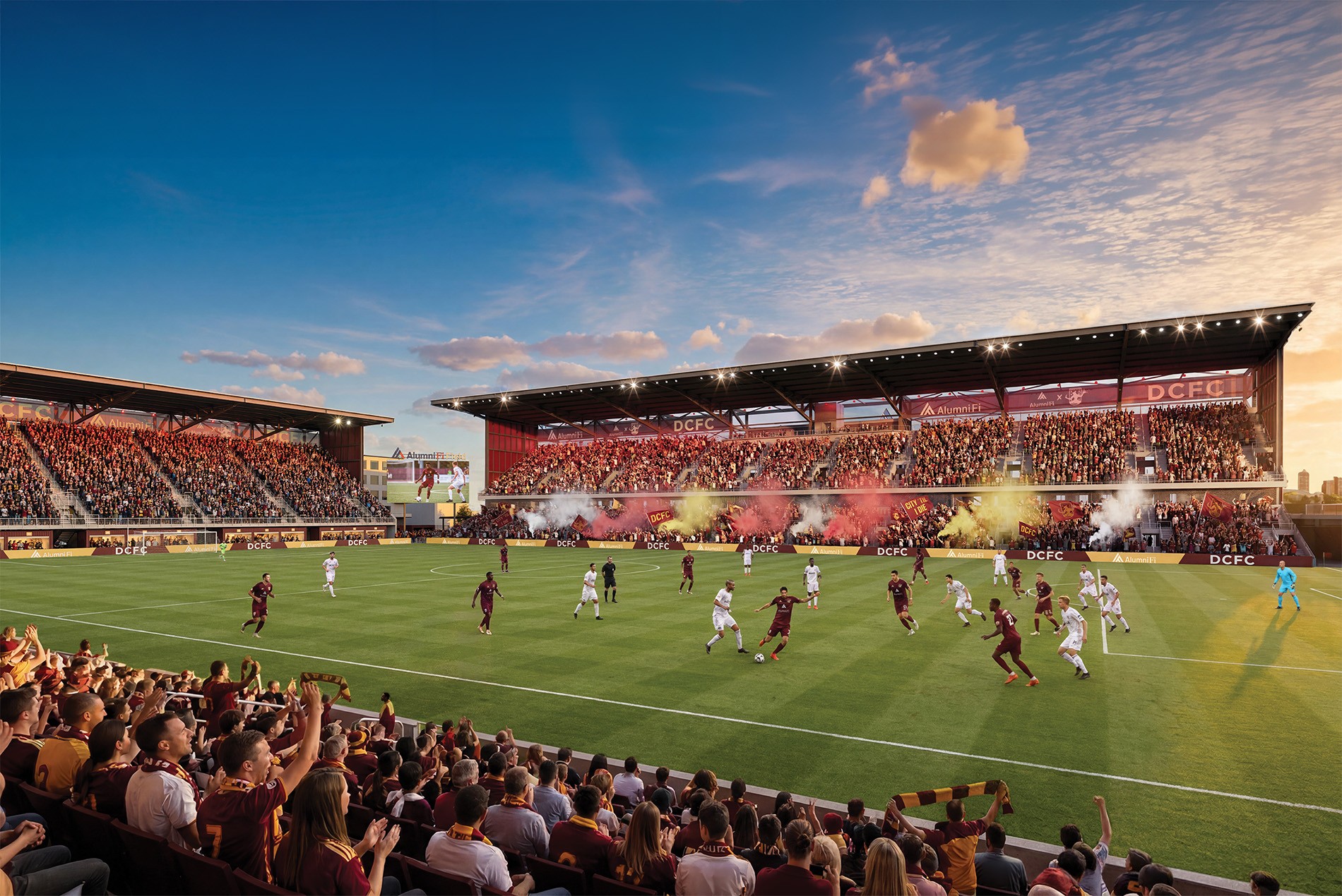 Detroit City FC stadium design HOK