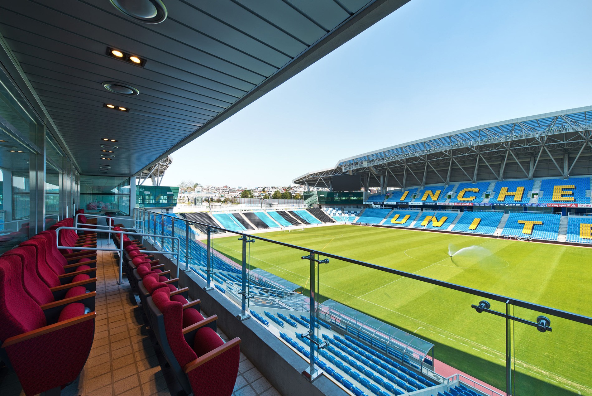 Incheon Football Stadium Sungui Stadium seating bowl, designed by HOK + Rossetti