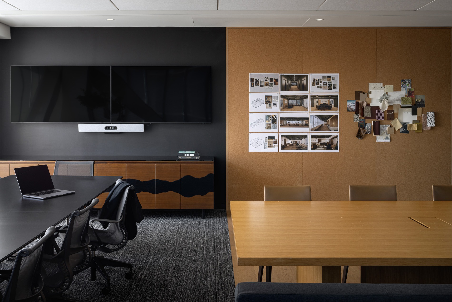 Pin-up space and interiors library at HOK's Toronto studio