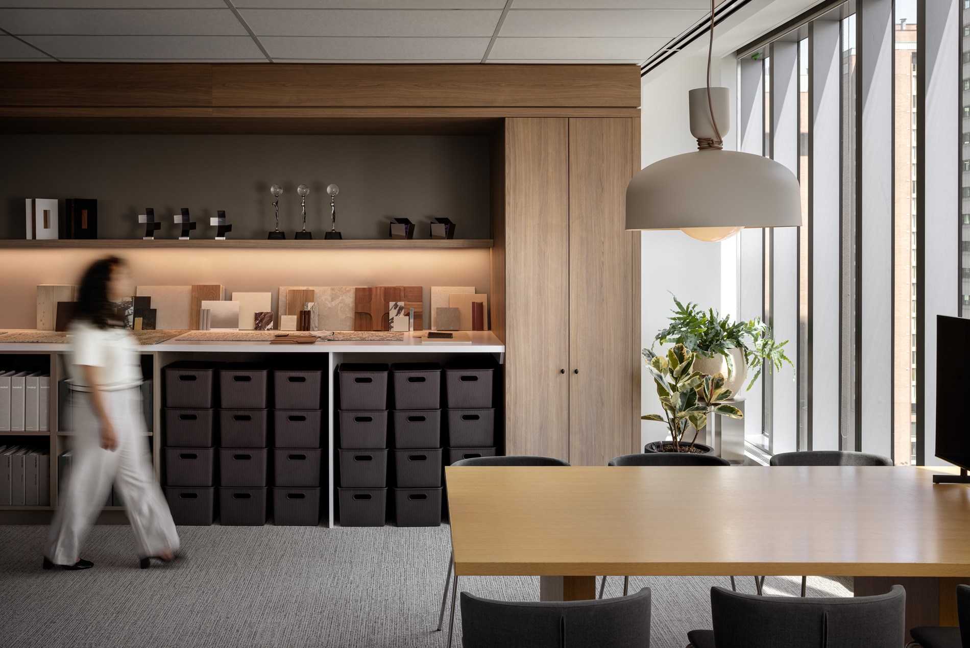 Storage space at HOK's Toronto studio
