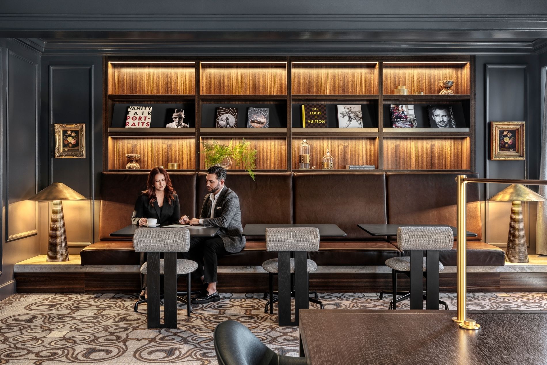 Missouri Athletic Club Clayton interior co-working area