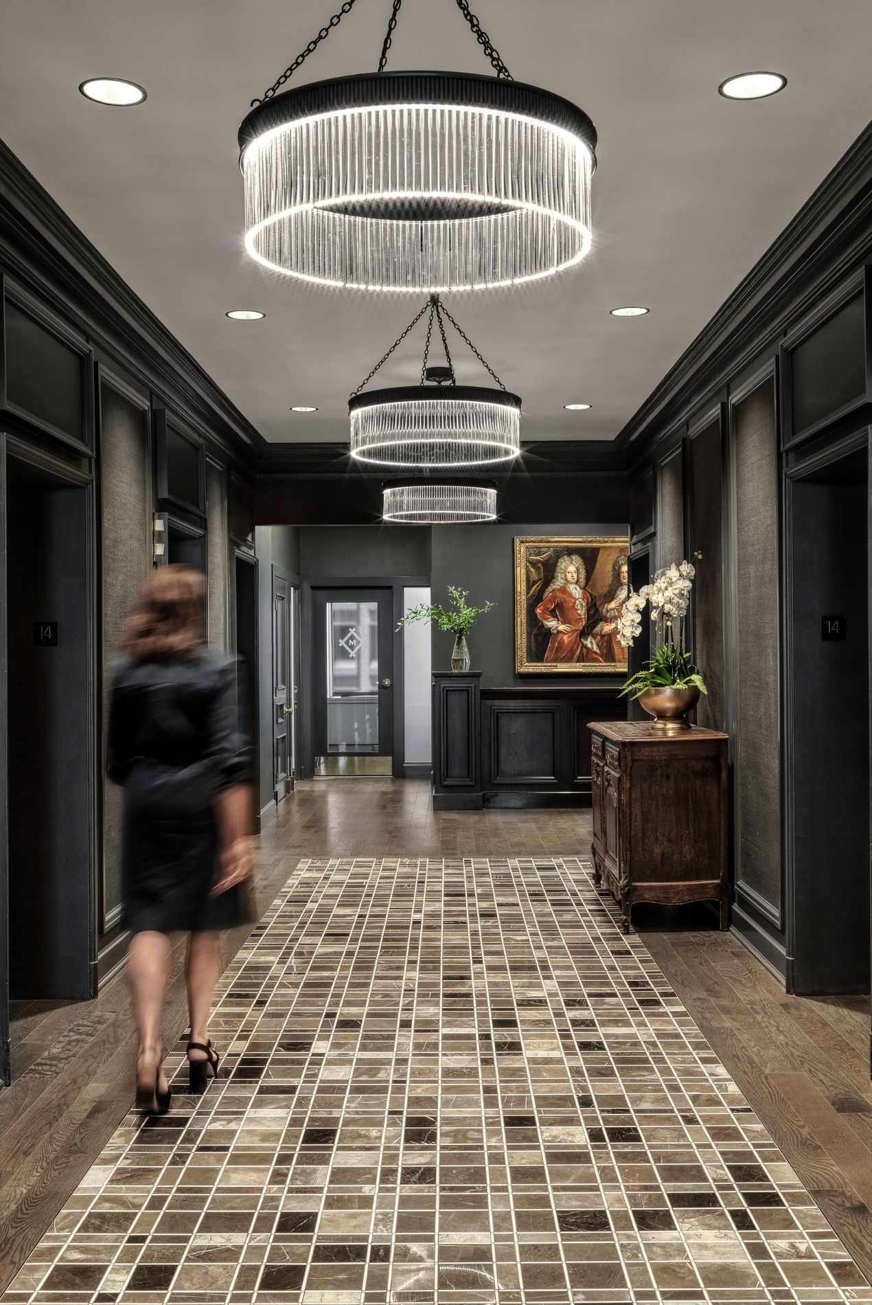 Missouri Athletic Club Clayton interior elevator corridor