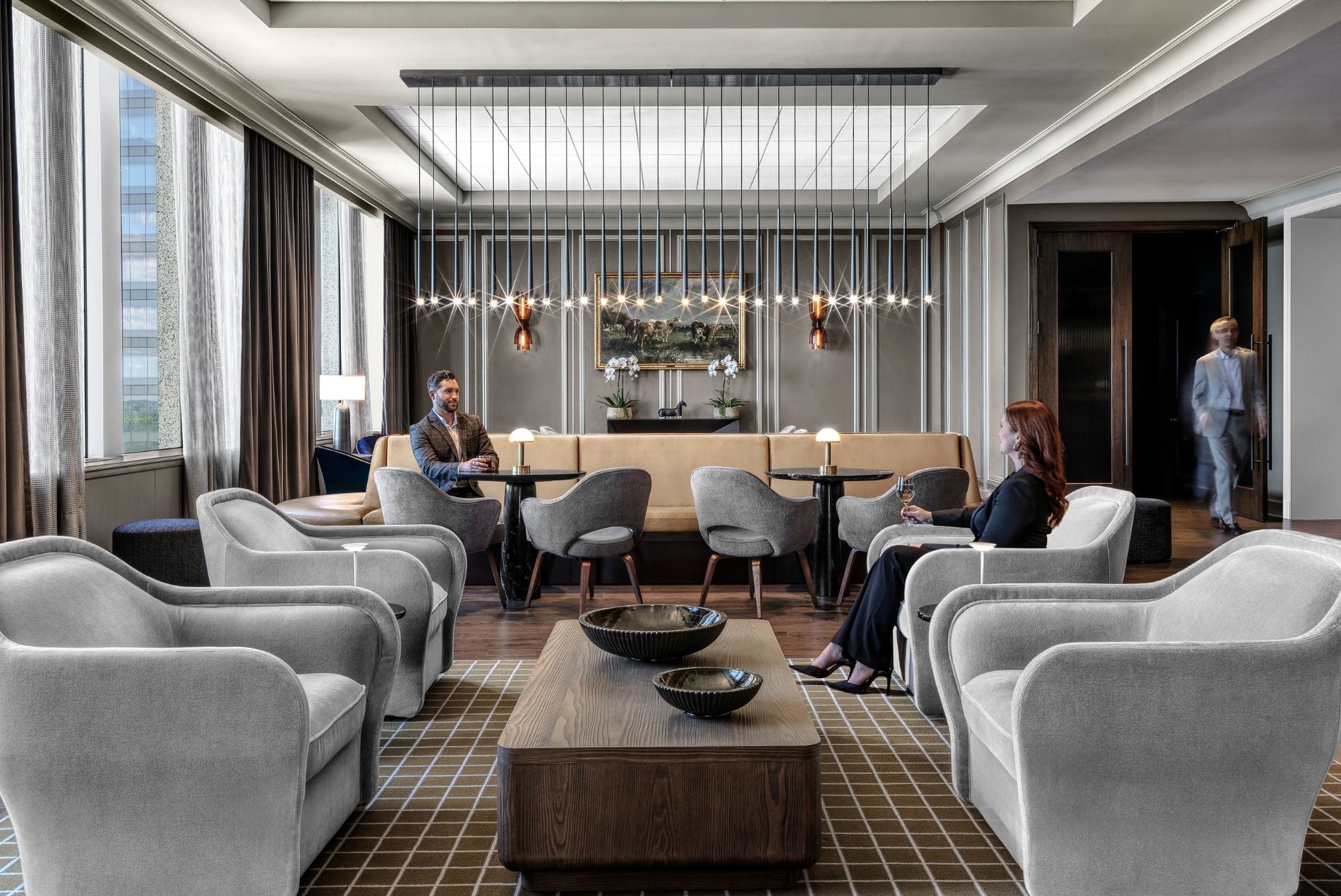 Missouri Athletic Club Clayton interior lounge