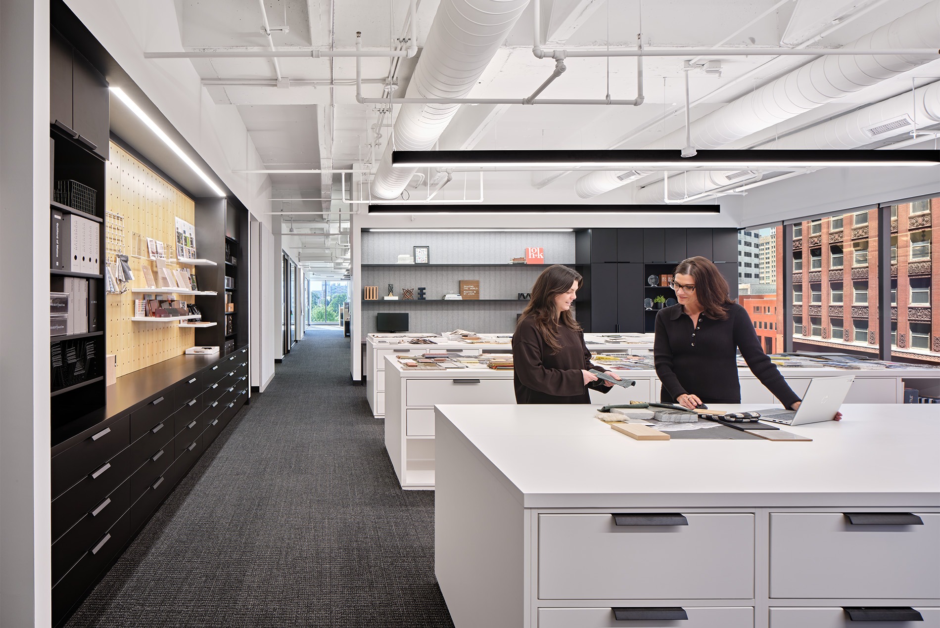 HOK St. Louis Office interior design materials library