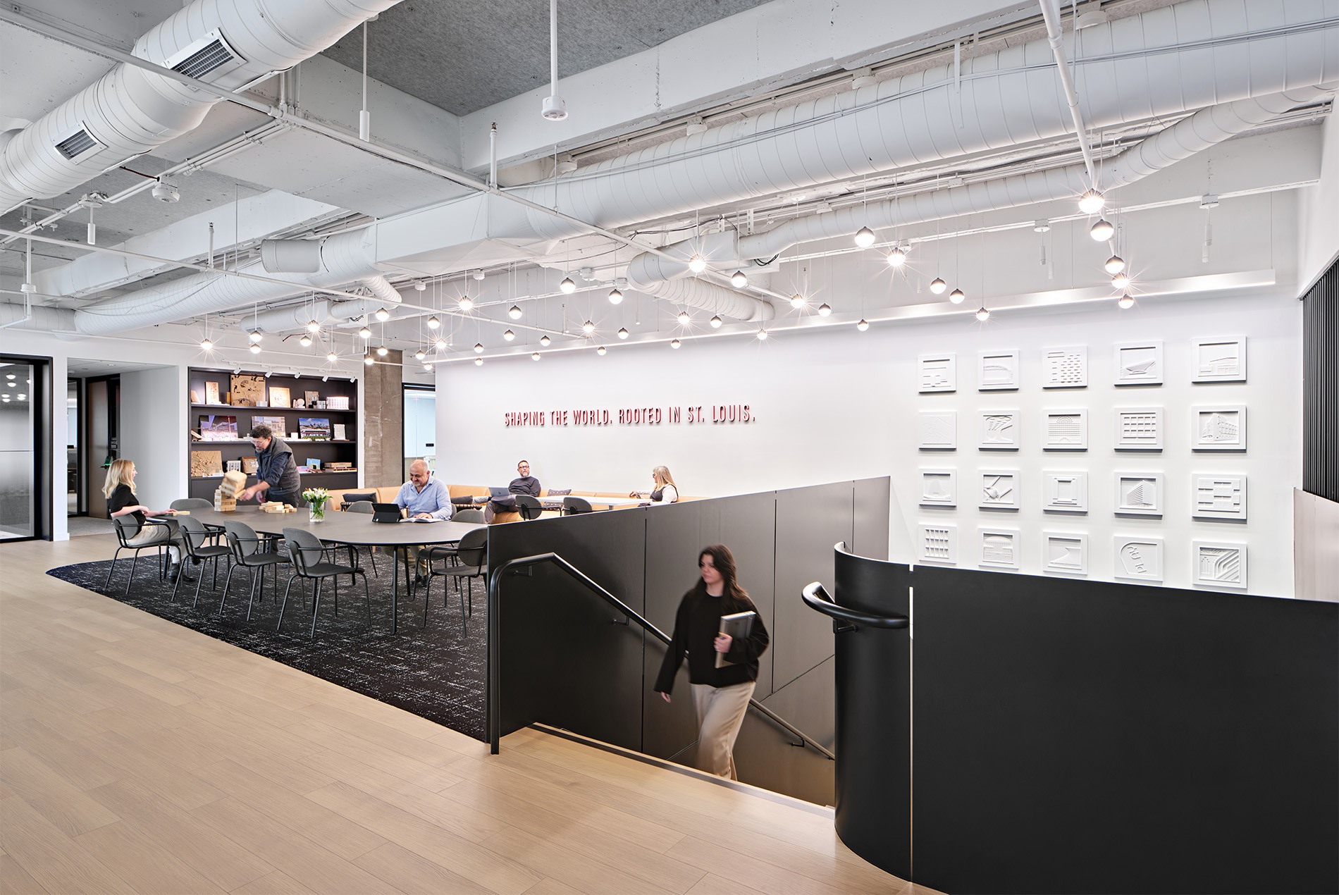 HOK St. Louis Office interior fifth floor cafe