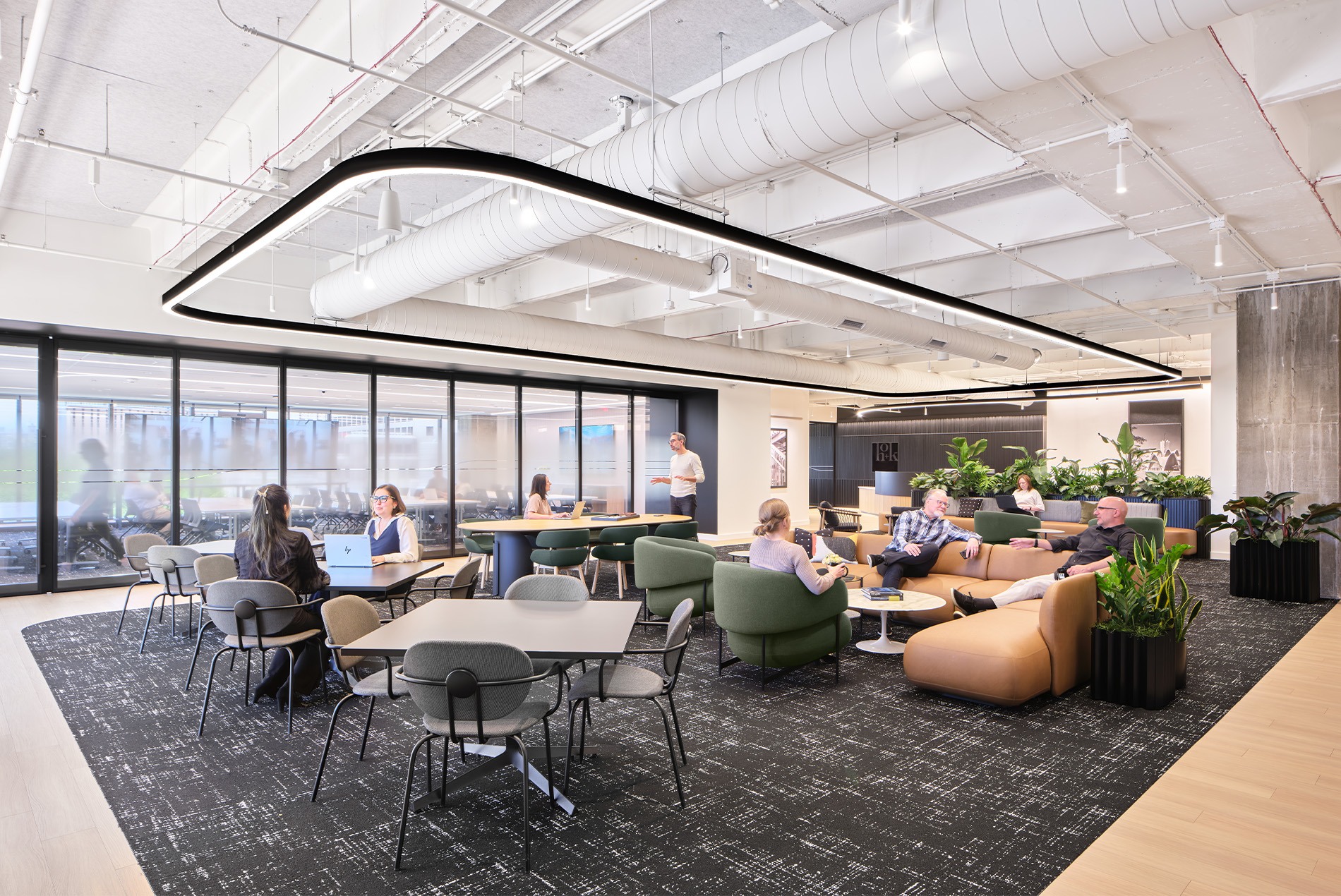 HOK St. Louis Office interior fourth floor cafe