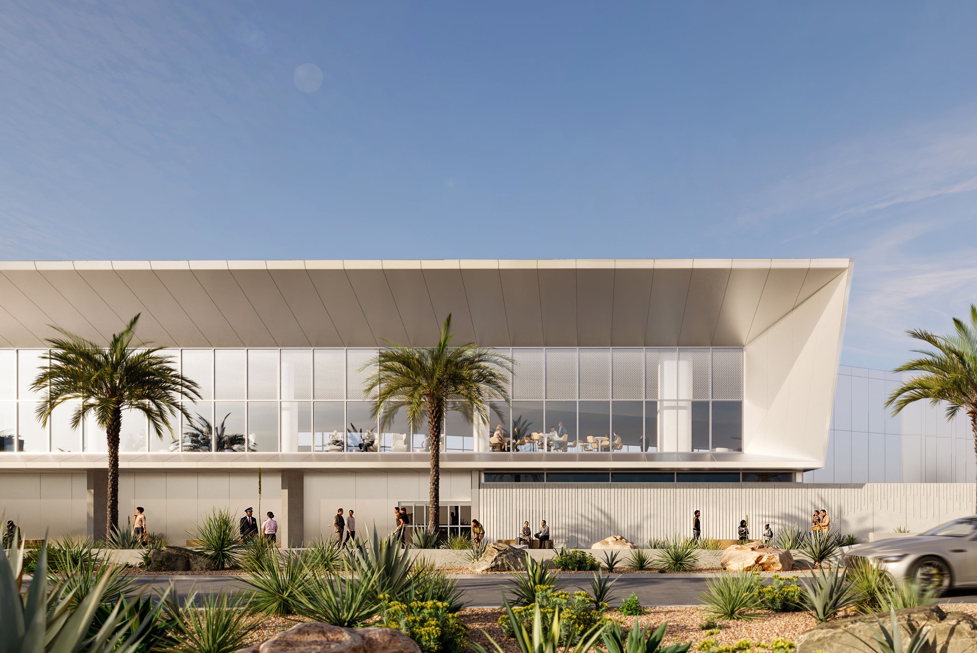 San Diego International Airport Terminal 2 East Connector building designed by HOK