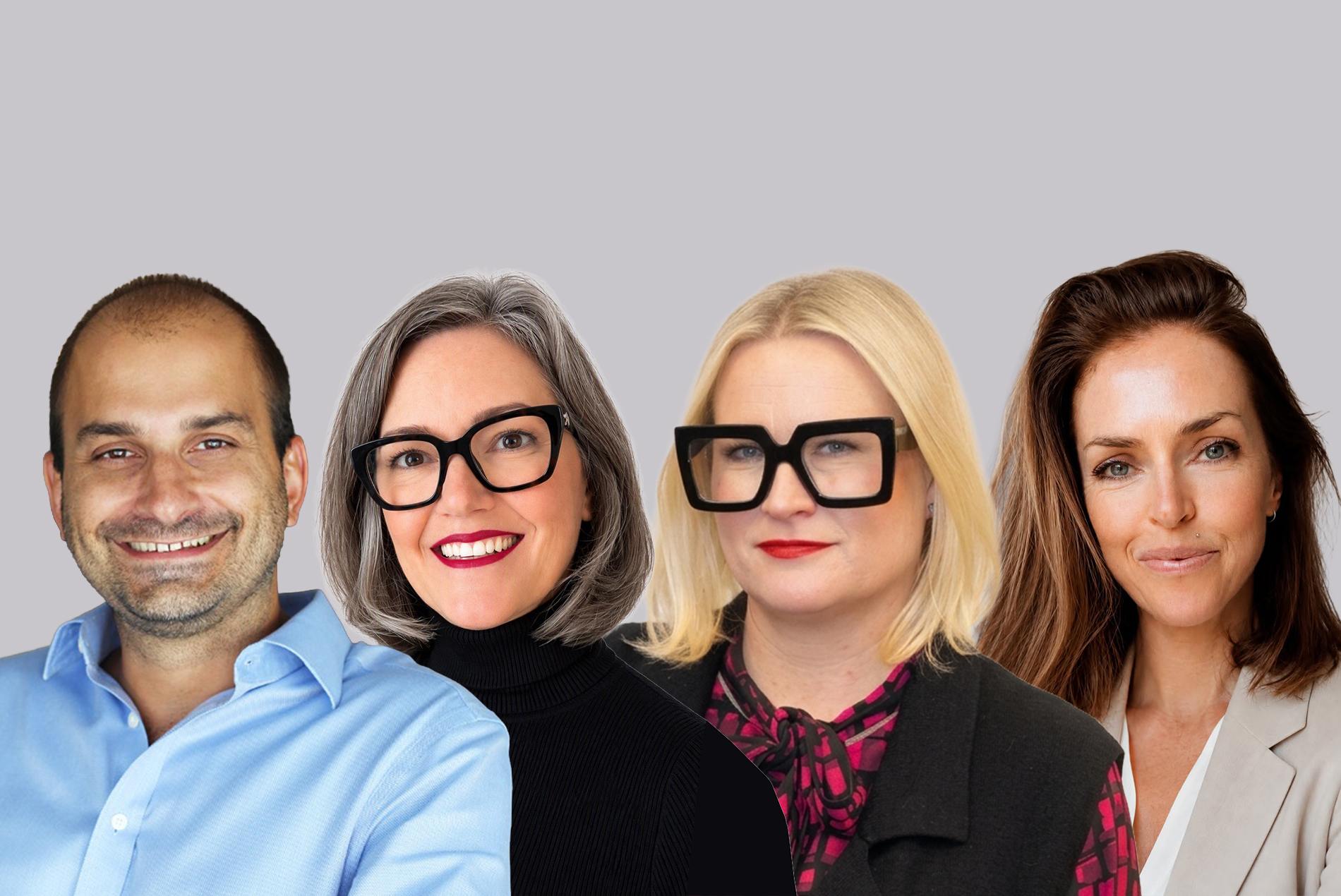 Collage of HOK's Rodrigo Letonja, Alyssa Wolney, Heather Nauss and Susan Aksun